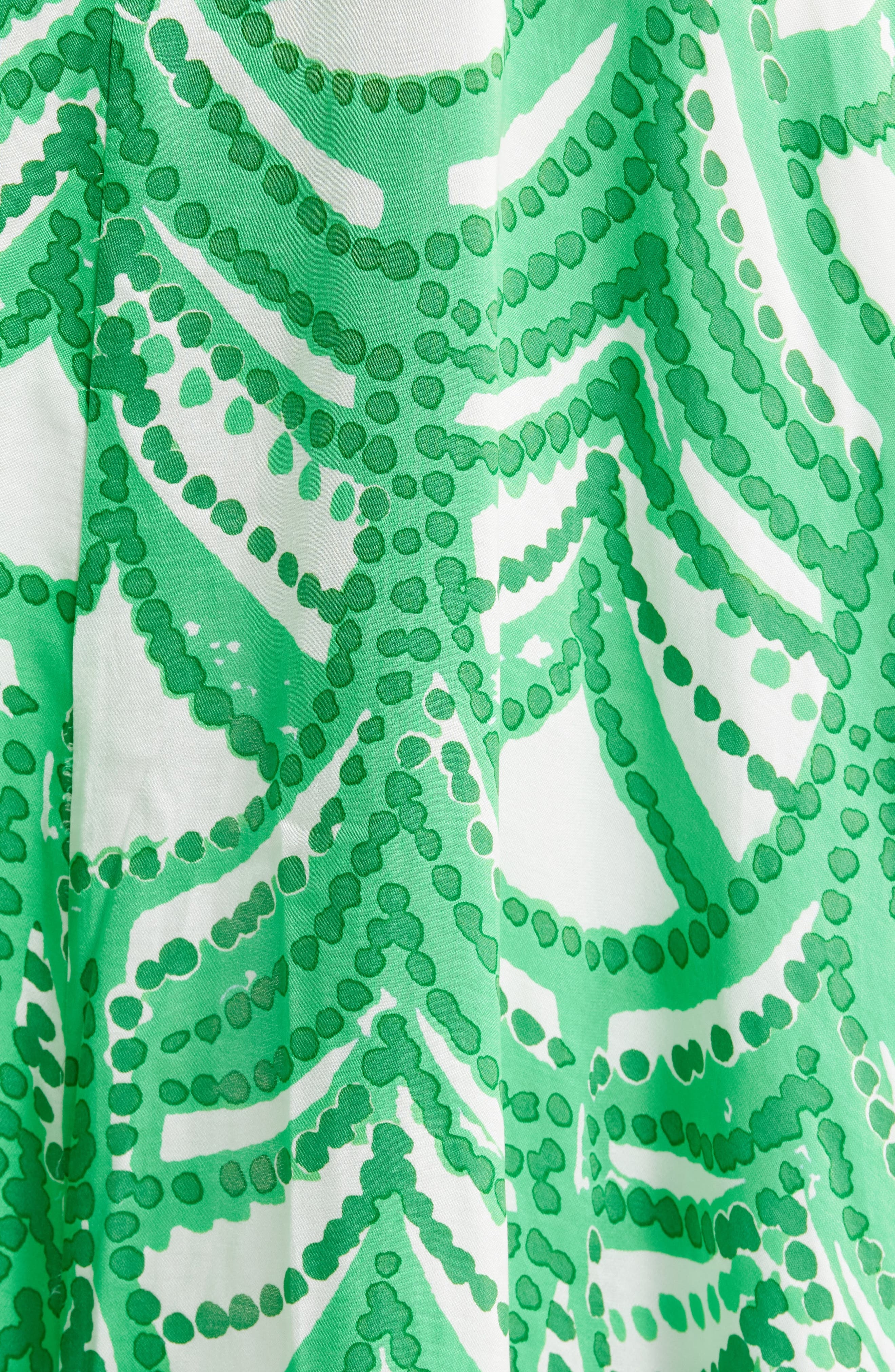 Poupette St Barth Denise Print Cover-Up Maxi Dress in Green Himba at Nordstrom - 5