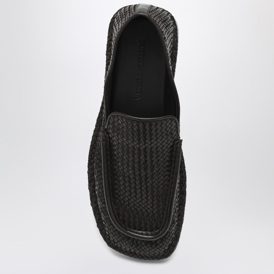 Bottega Veneta Men Daddy Moccasins In Dark Chocolate Color Made Of Woven Leather - 3