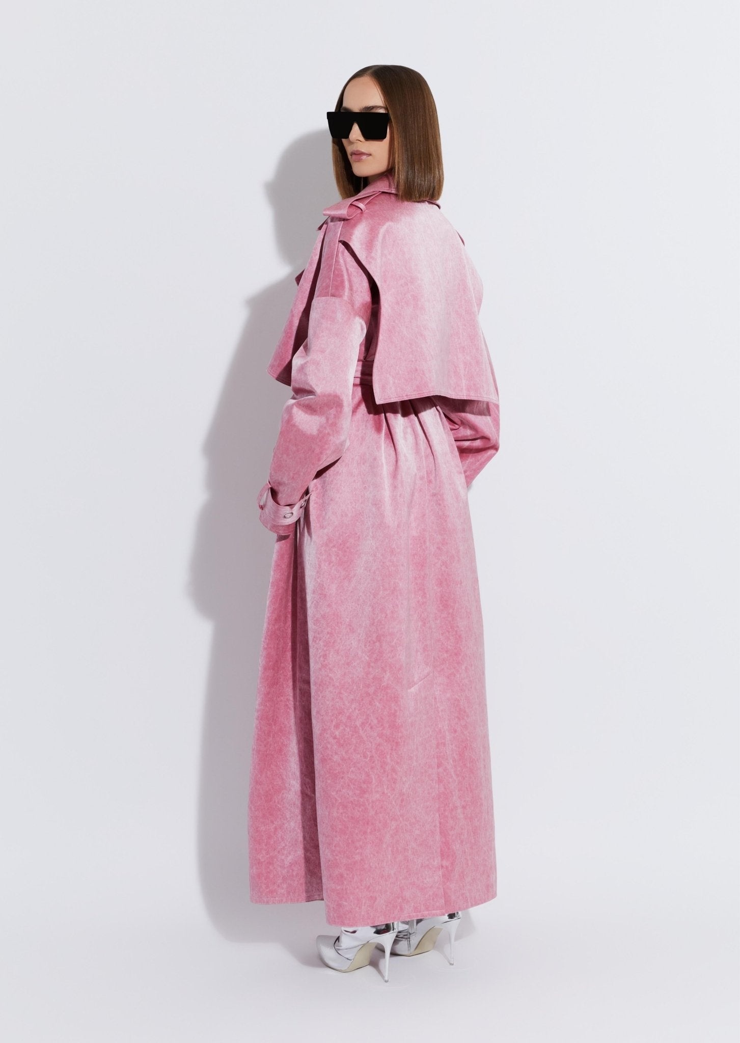 Washed Cotton Double Breasted Trench - 3