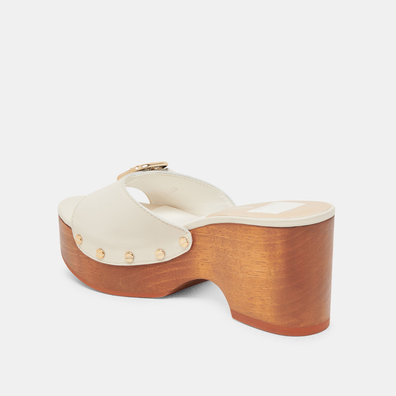 YALAH HEELS OFF WHITE LEATHER 8