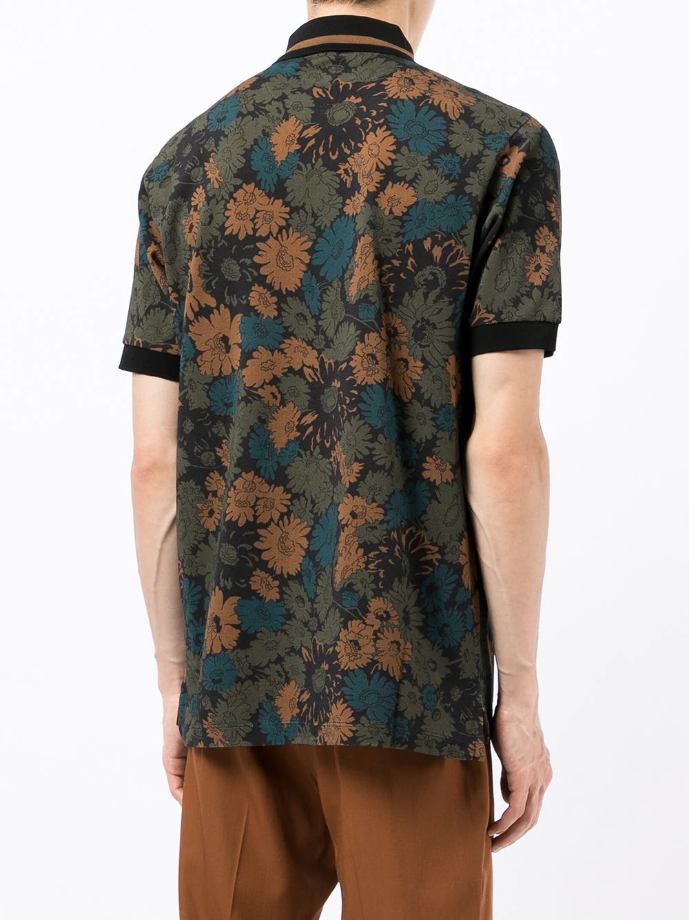 Archive Floral print polo shirt - 4