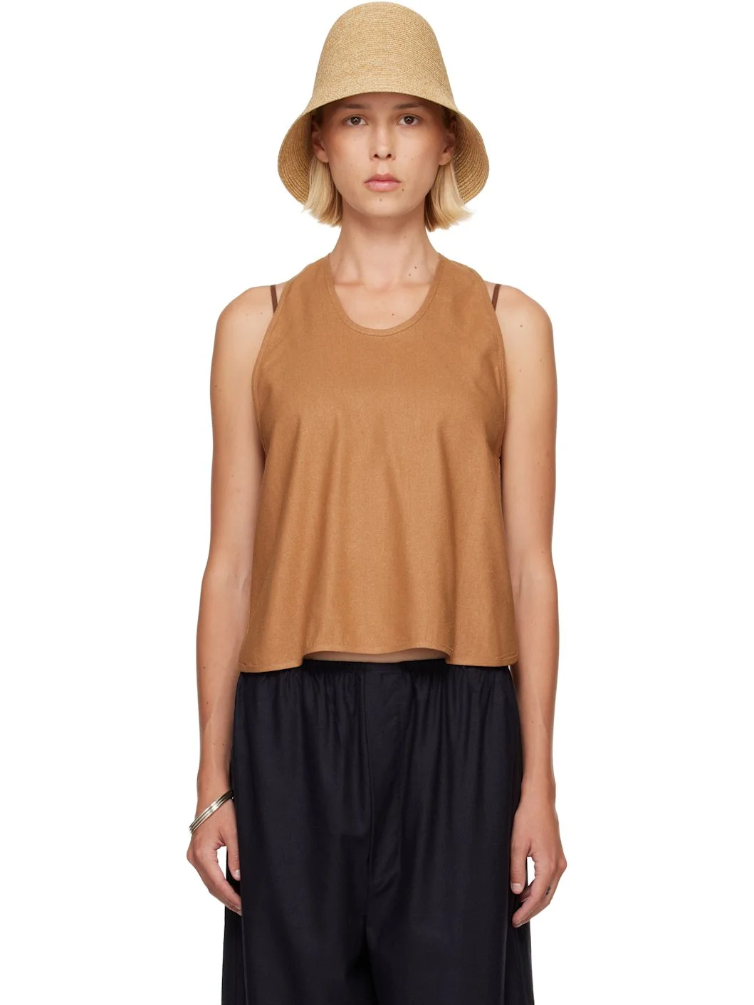 Tan Apron Top - 1