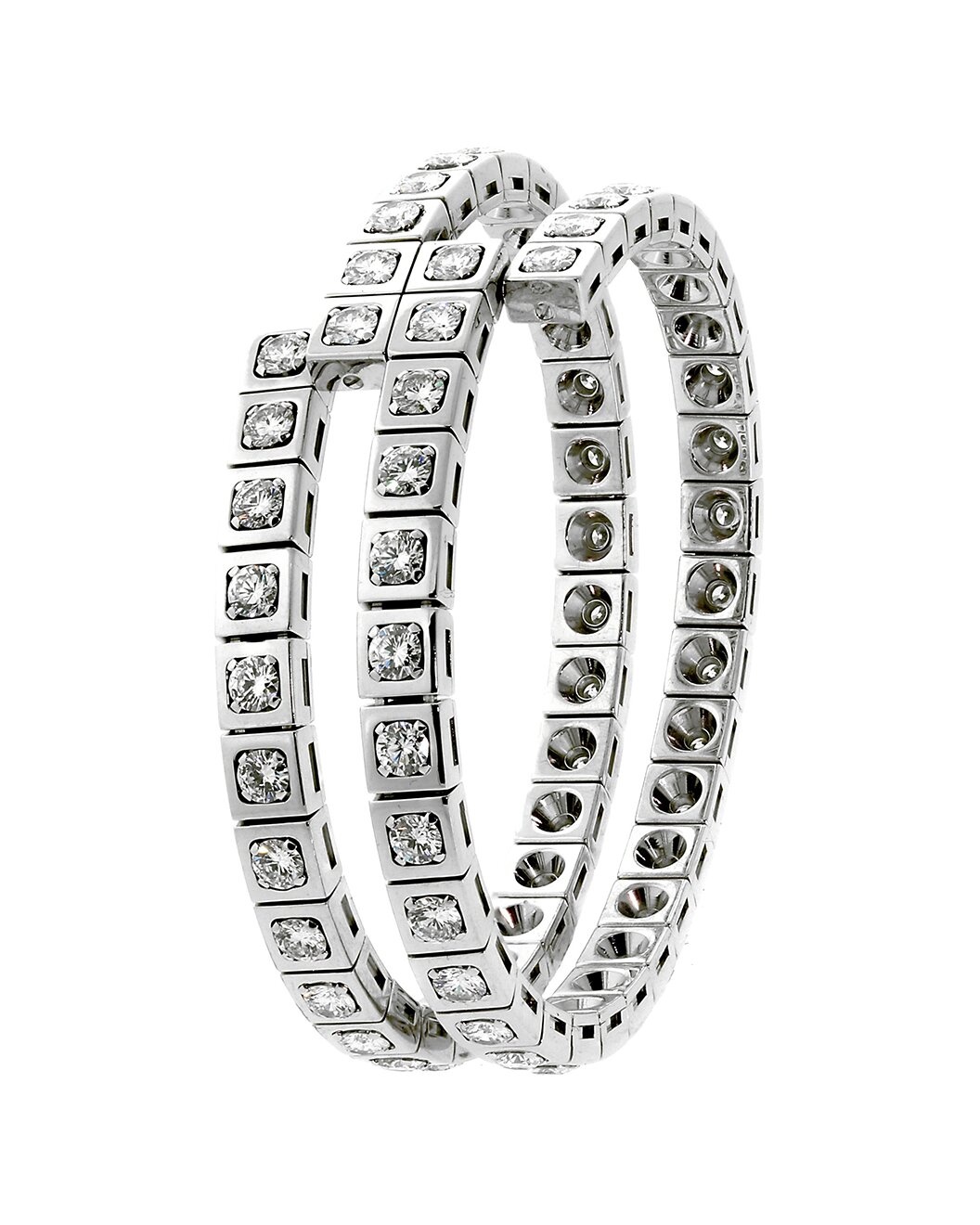 Cartier 18K 9.90 ct. tw. Diamond Wrap Bracelet (Authentic Pre-Loved) - 3