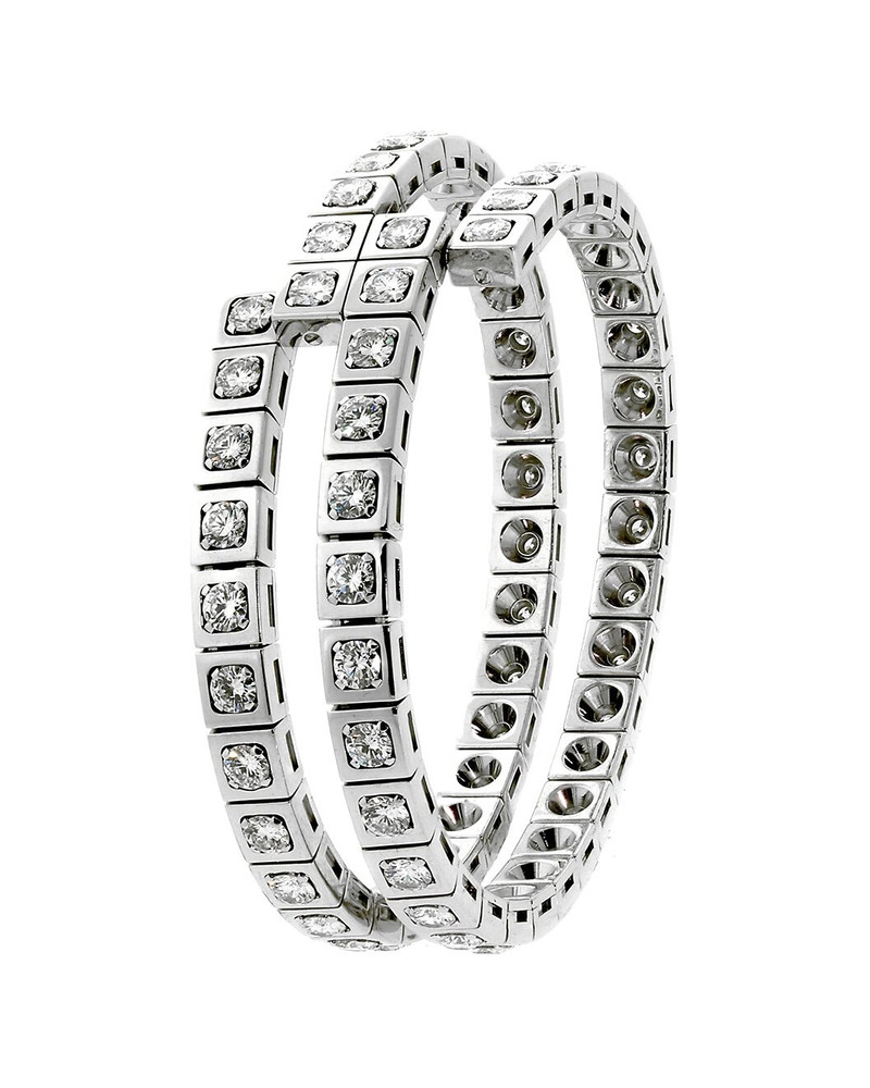 Cartier 18K 9.90 ct. tw. Diamond Wrap Bracelet (Authentic Pre-Loved) 3
