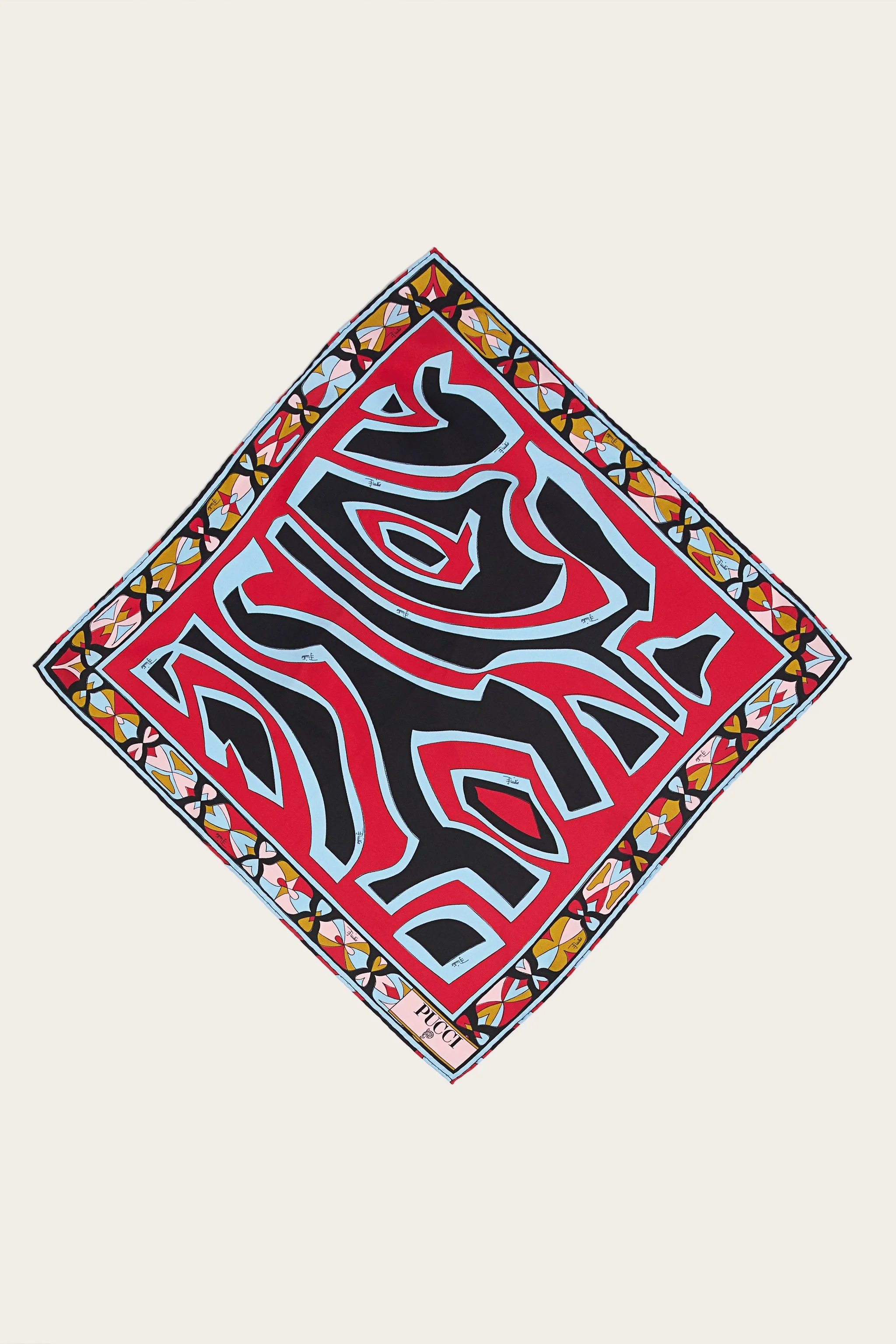 LABIRINTO PRINT SMALL SILK SCARF - 1