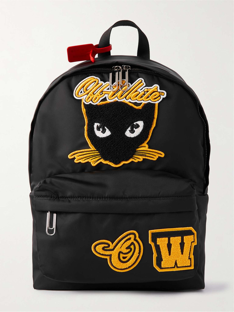 Hard Core Logo-Appliquéd Shell Backpack 1