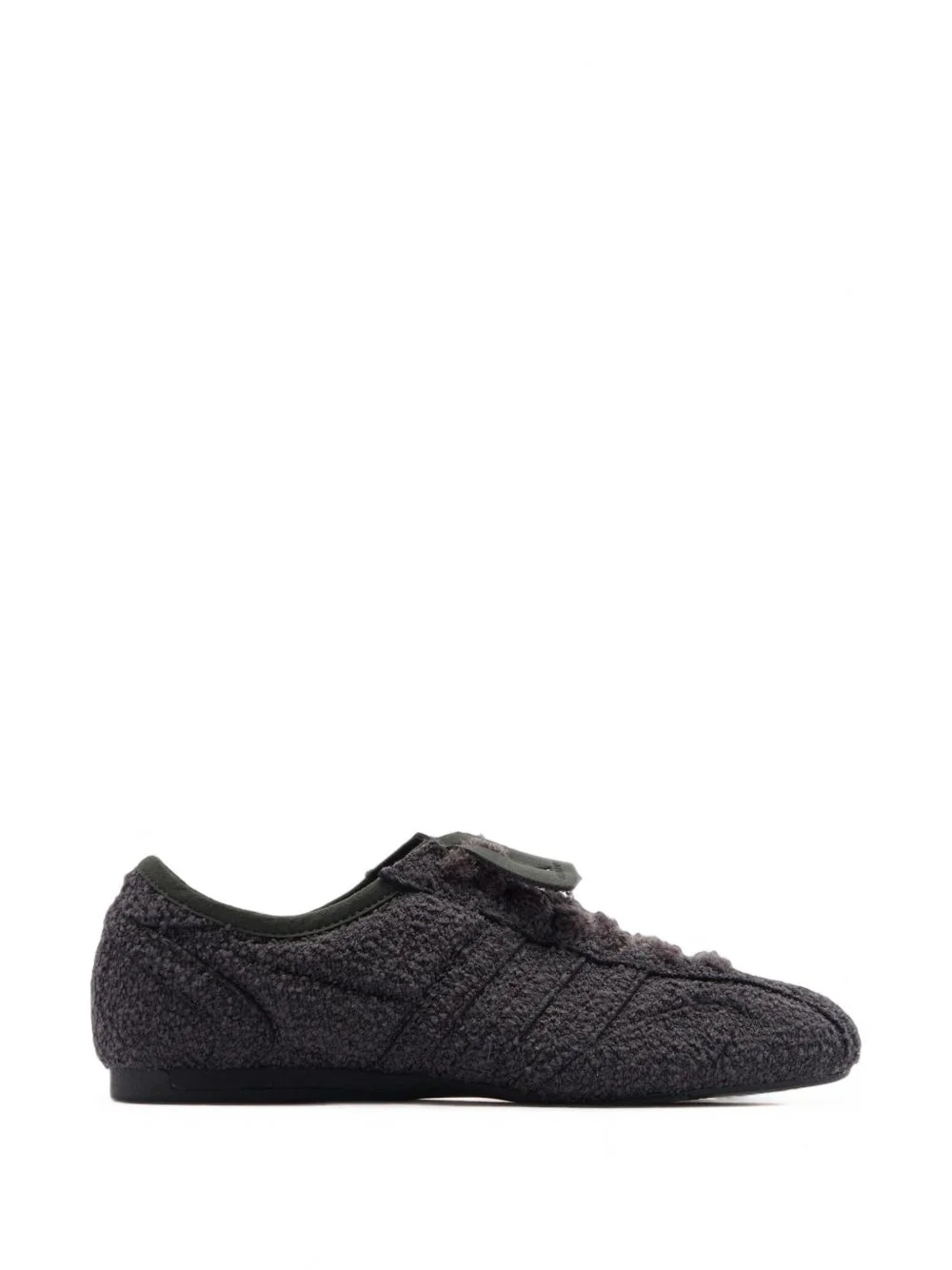 x Stella McCartney fleece-texture logo-print sneakers - 1