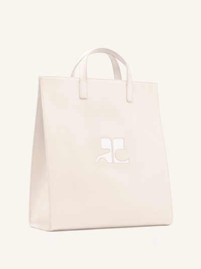 courrèges HERITAGE NAPLACK LEATHER TOTE BAG outlook