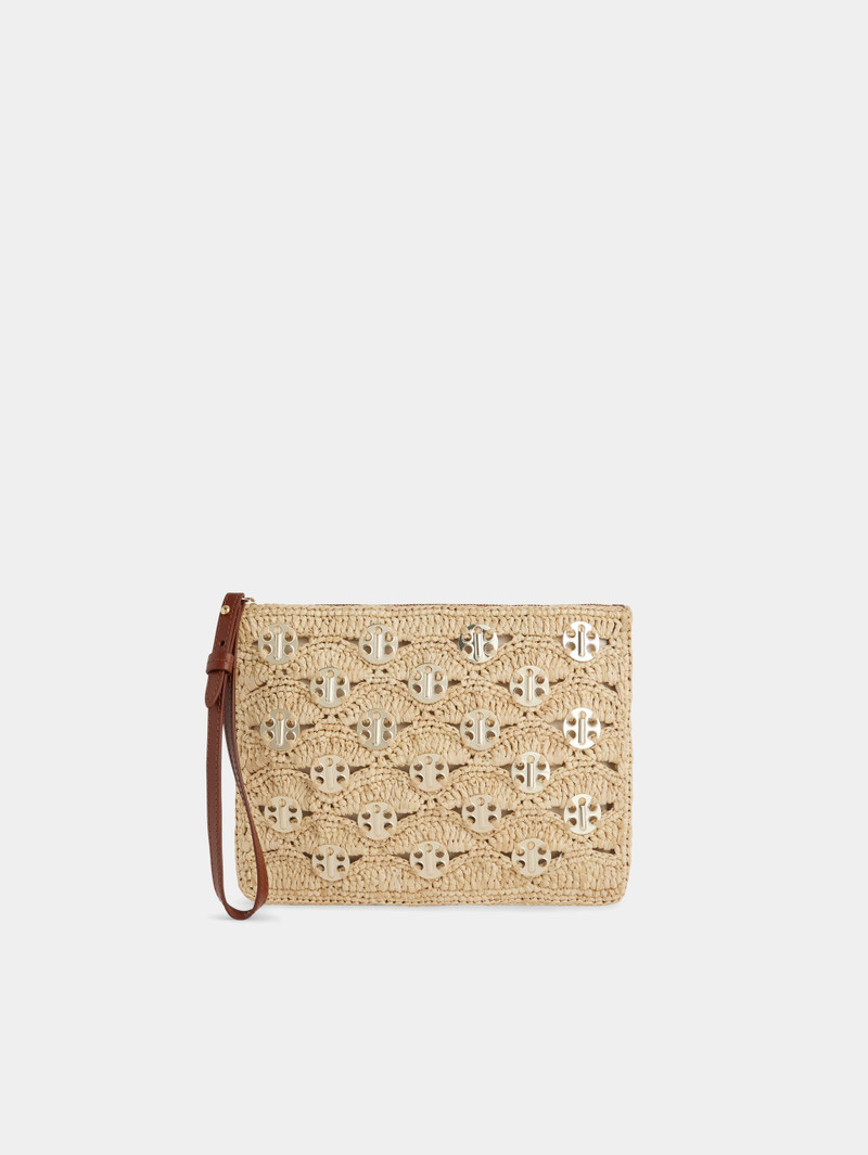POUCH IN RAFFIA - 1