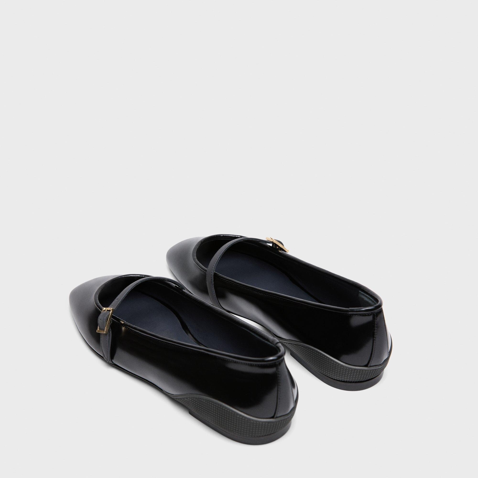 Leather Ballerina Flat - 4