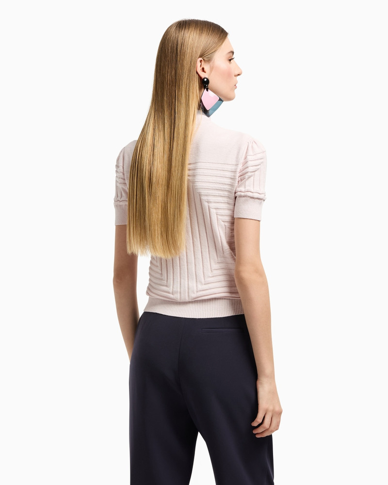 JUMPER WITH RIBBED AND PLAIN-AND-PURL KNIT 3