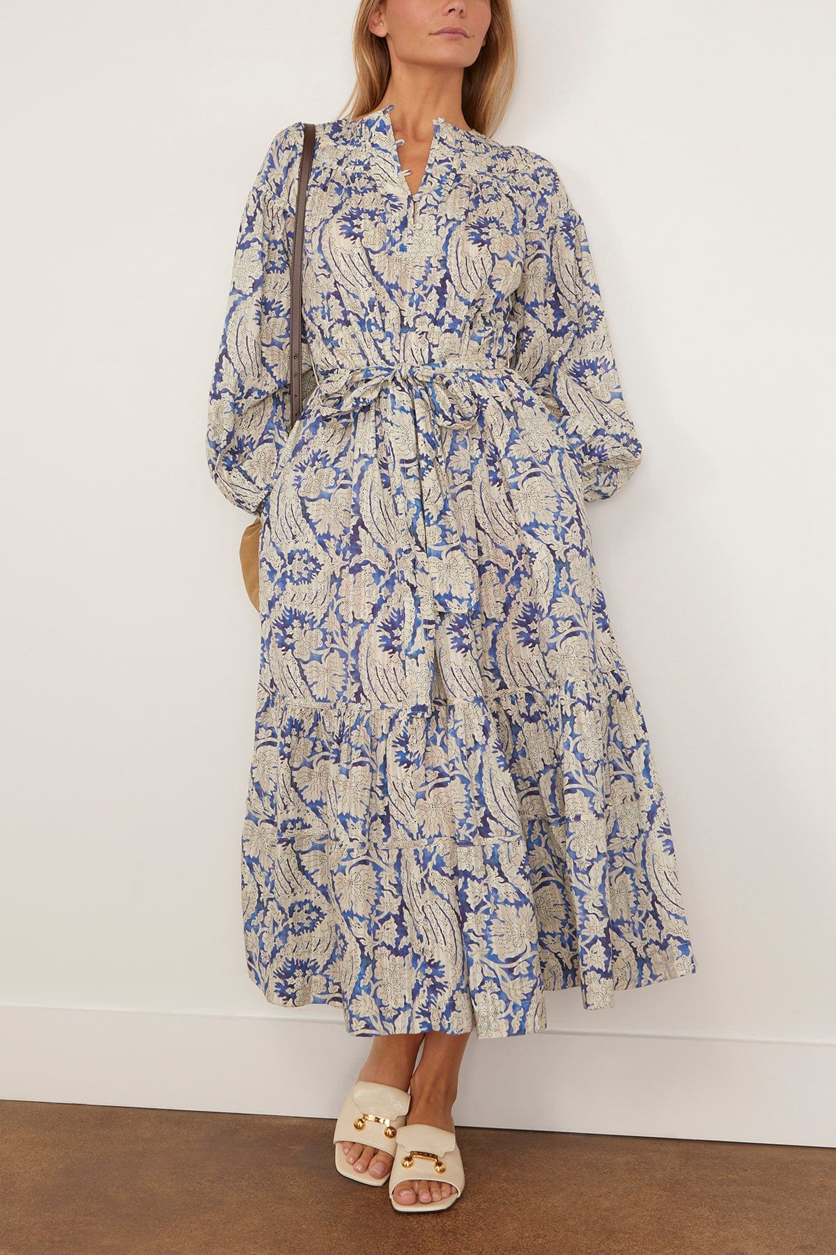 Seraphina Long Sleeve Dress in Ciel - 2