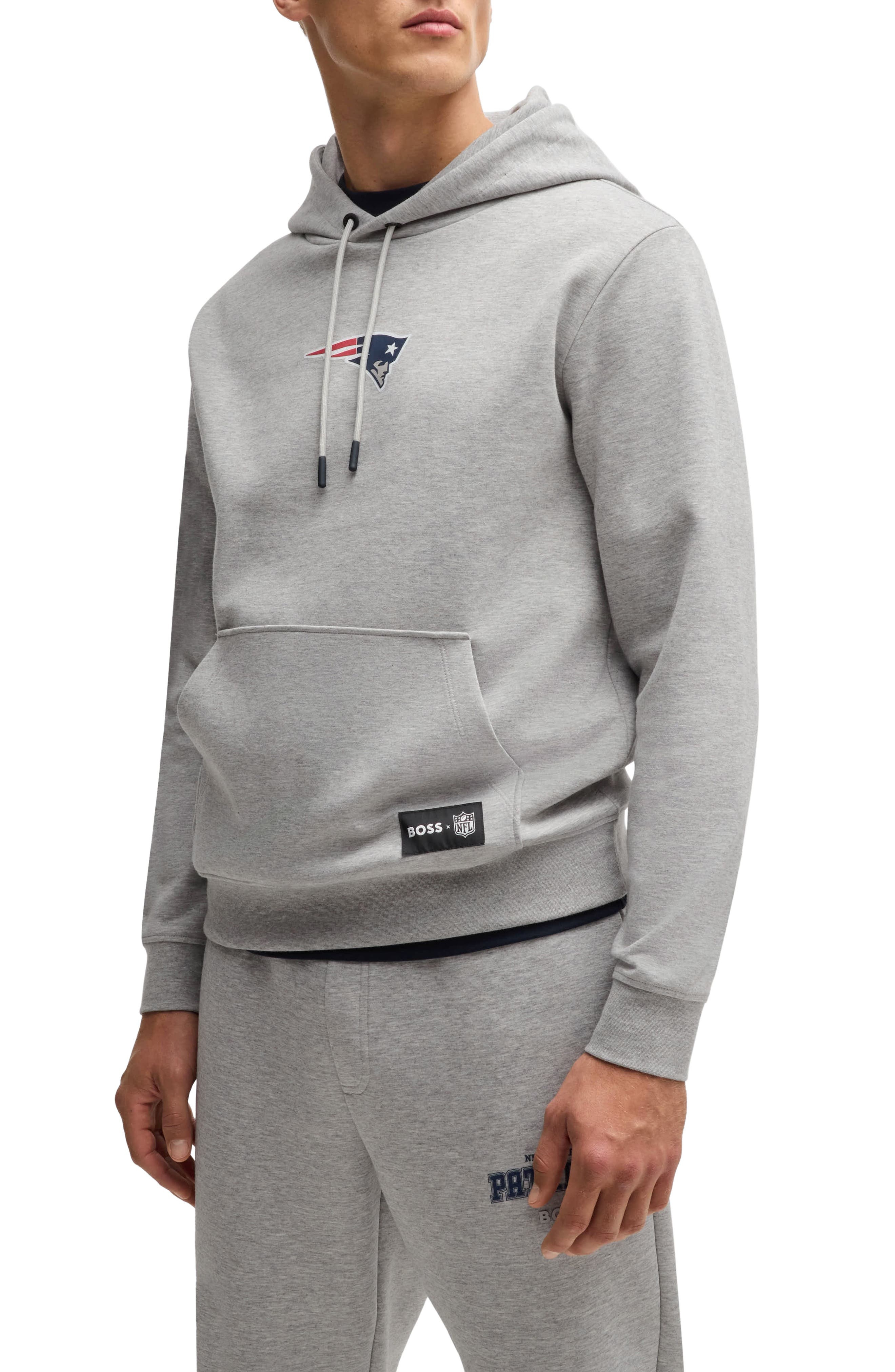 BOSS x NFL Woodson Graphic Hoodie in New England Patriots at Nordstrom - 1