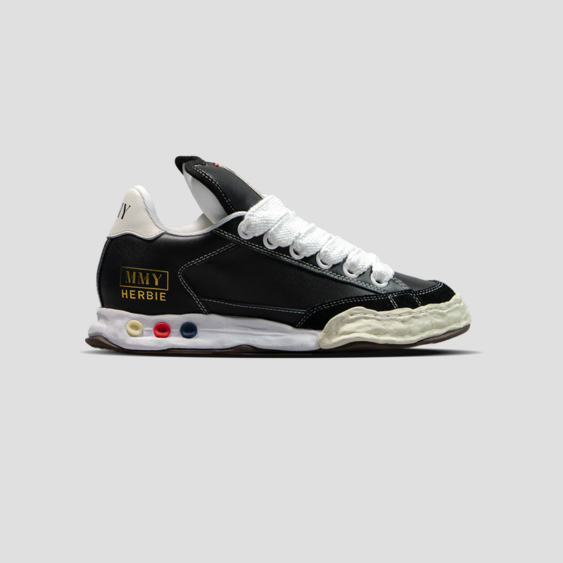 HERBIE OG SOLE LOW-TOP PUFFER LEATHER SNEAKERS - 1