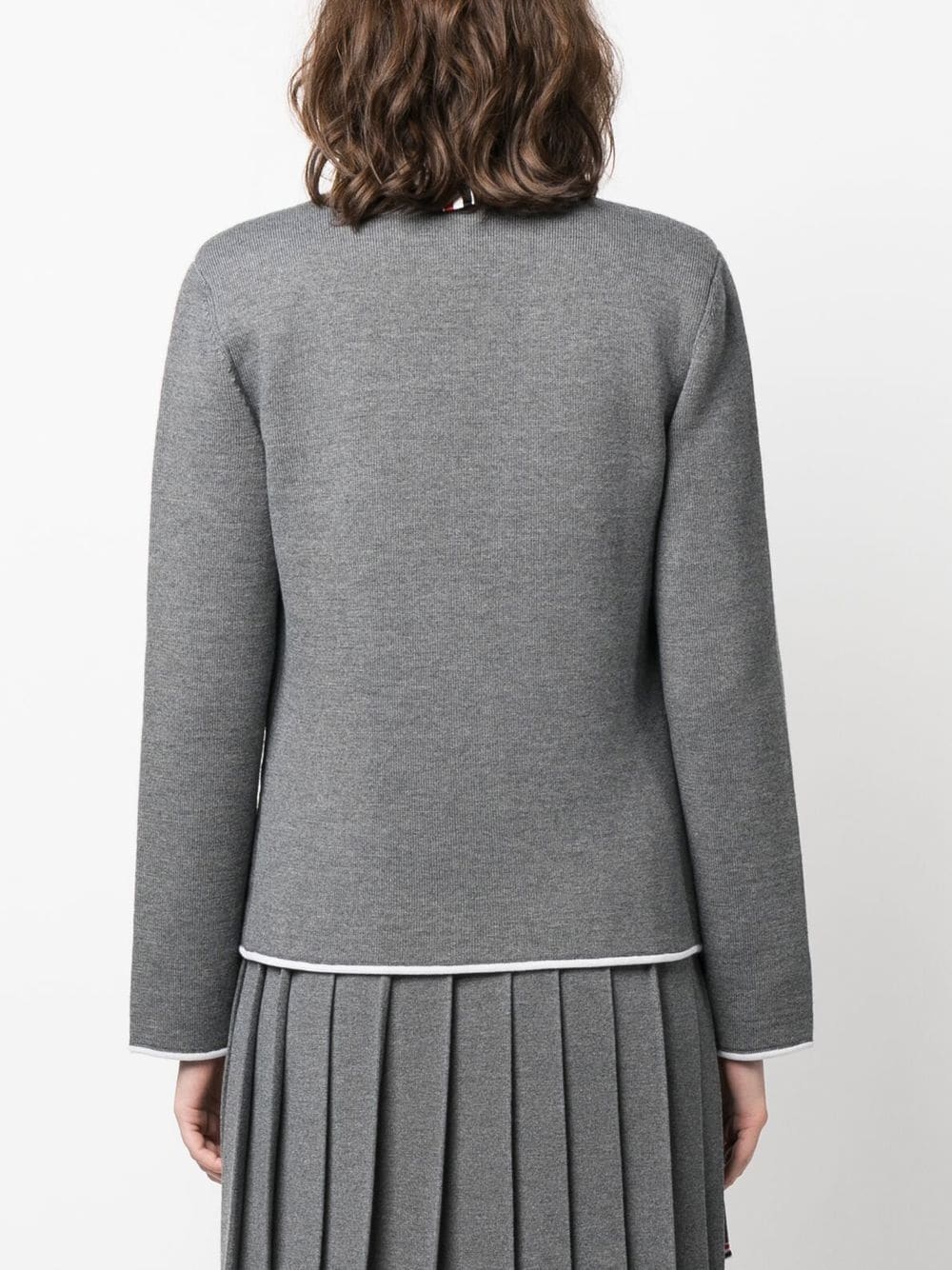 V-neck merino wool cardigan - 4