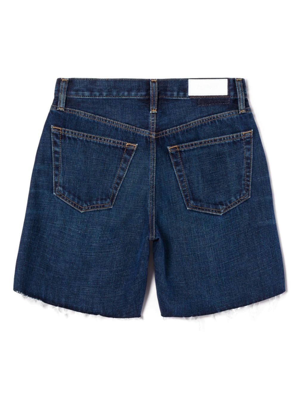 raw-cut denim shorts - 5
