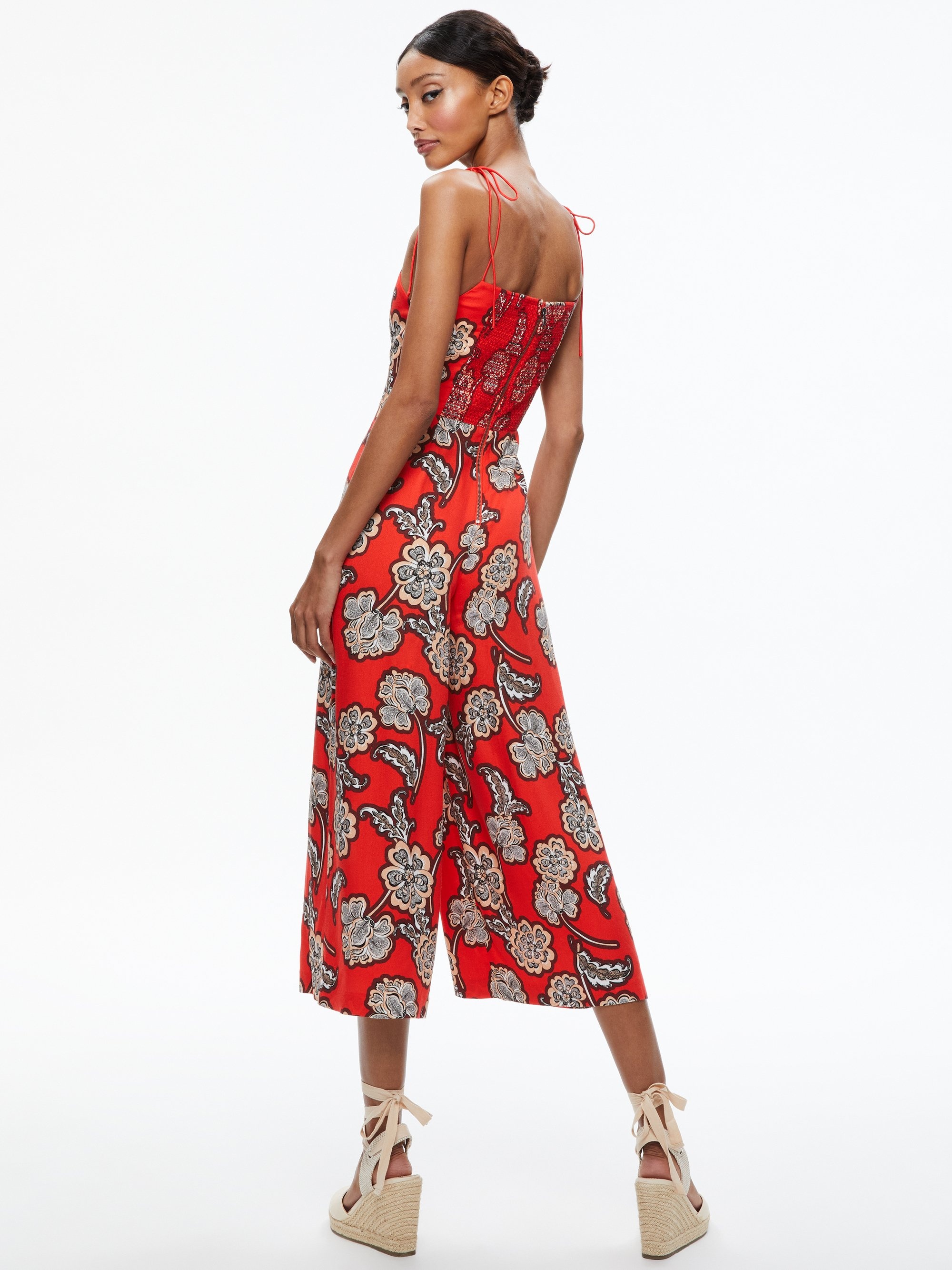 JOSIE WIDE LEG TIE STRAP JUMSPUIT - 3