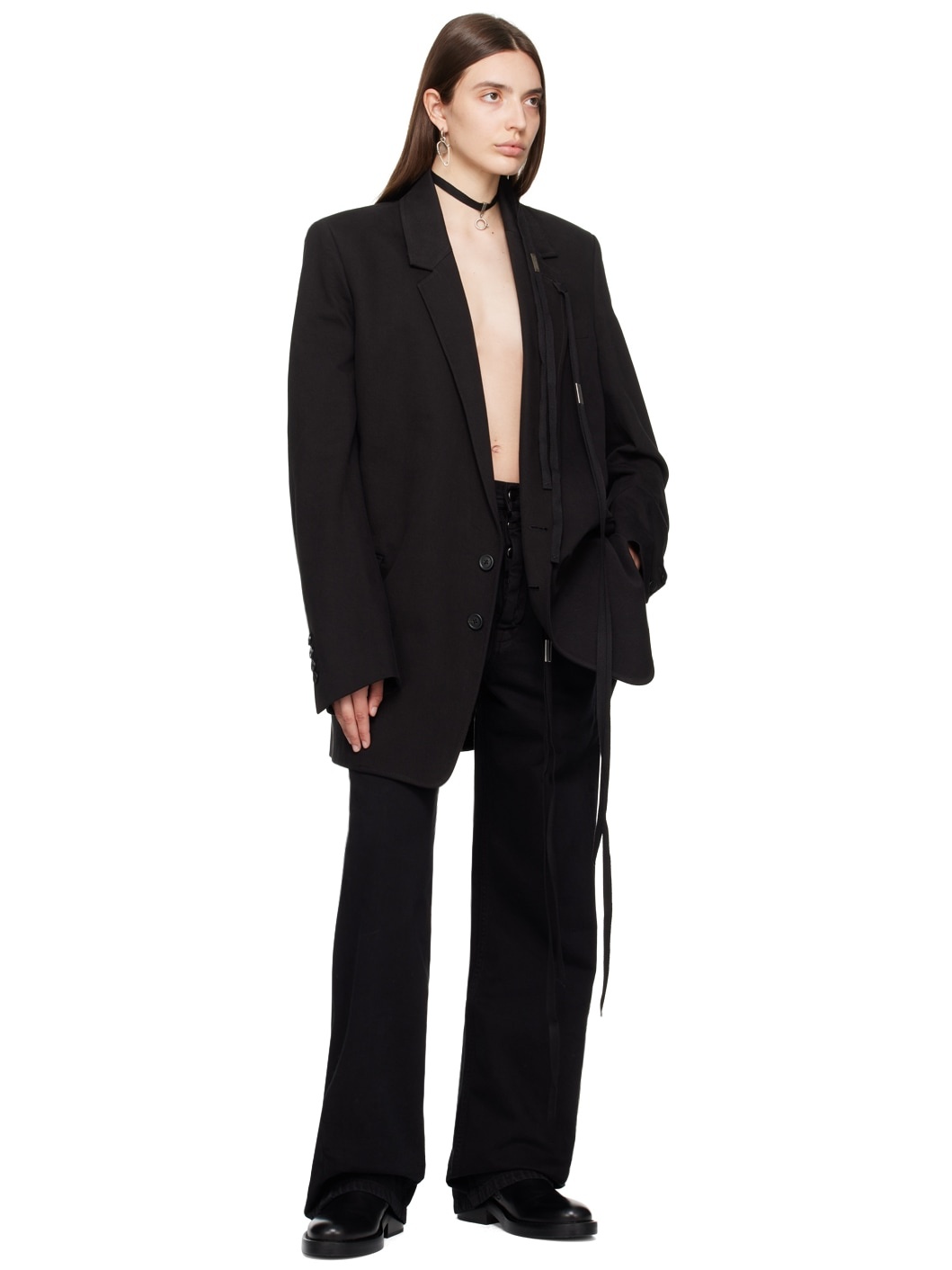 ジャケット・アウター ann demeulemeester gauze SLOUCHY JACKET B0010169-FA038-001_1_1024x.jpg