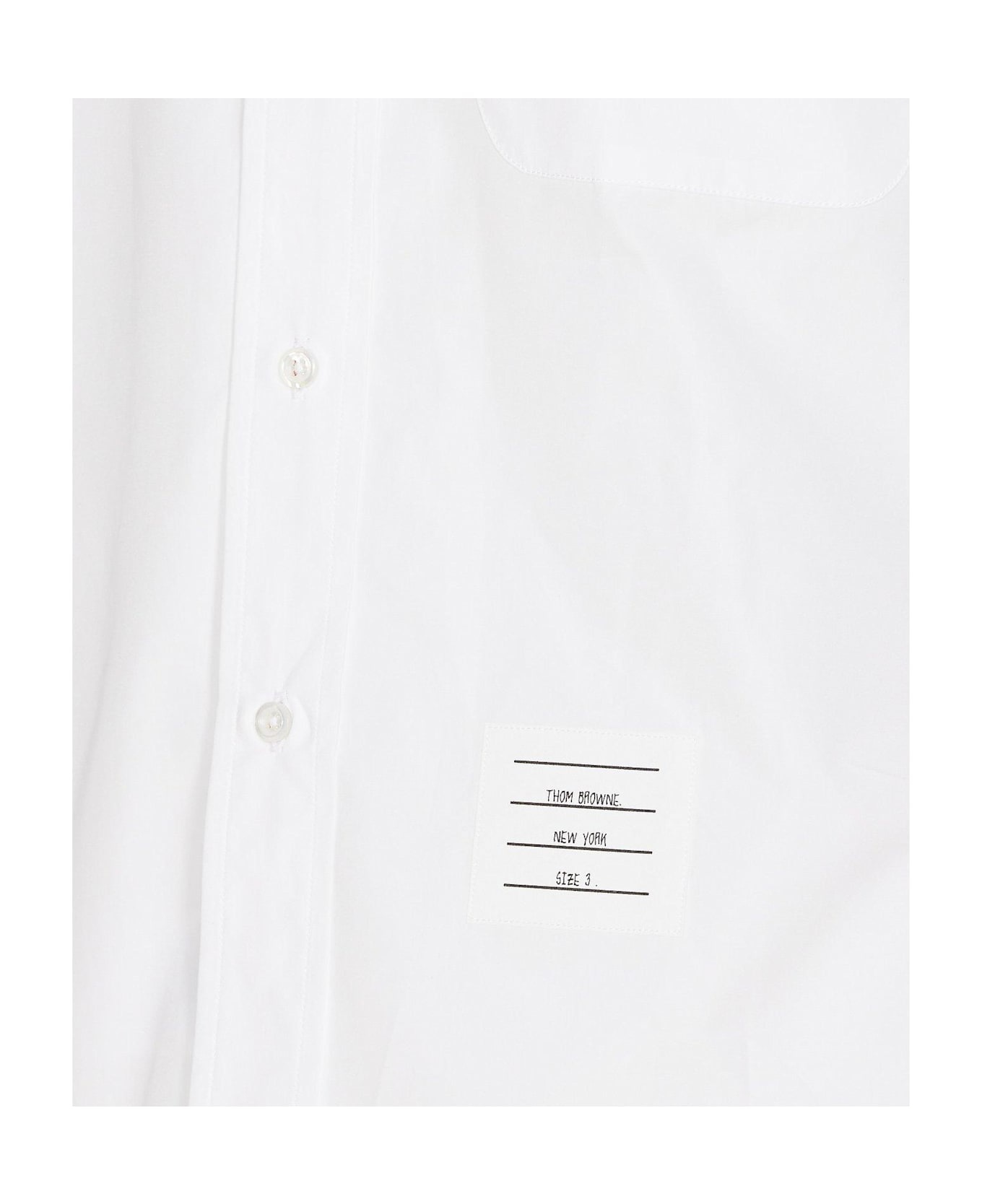 Poplin Round Hem Shirt - 3