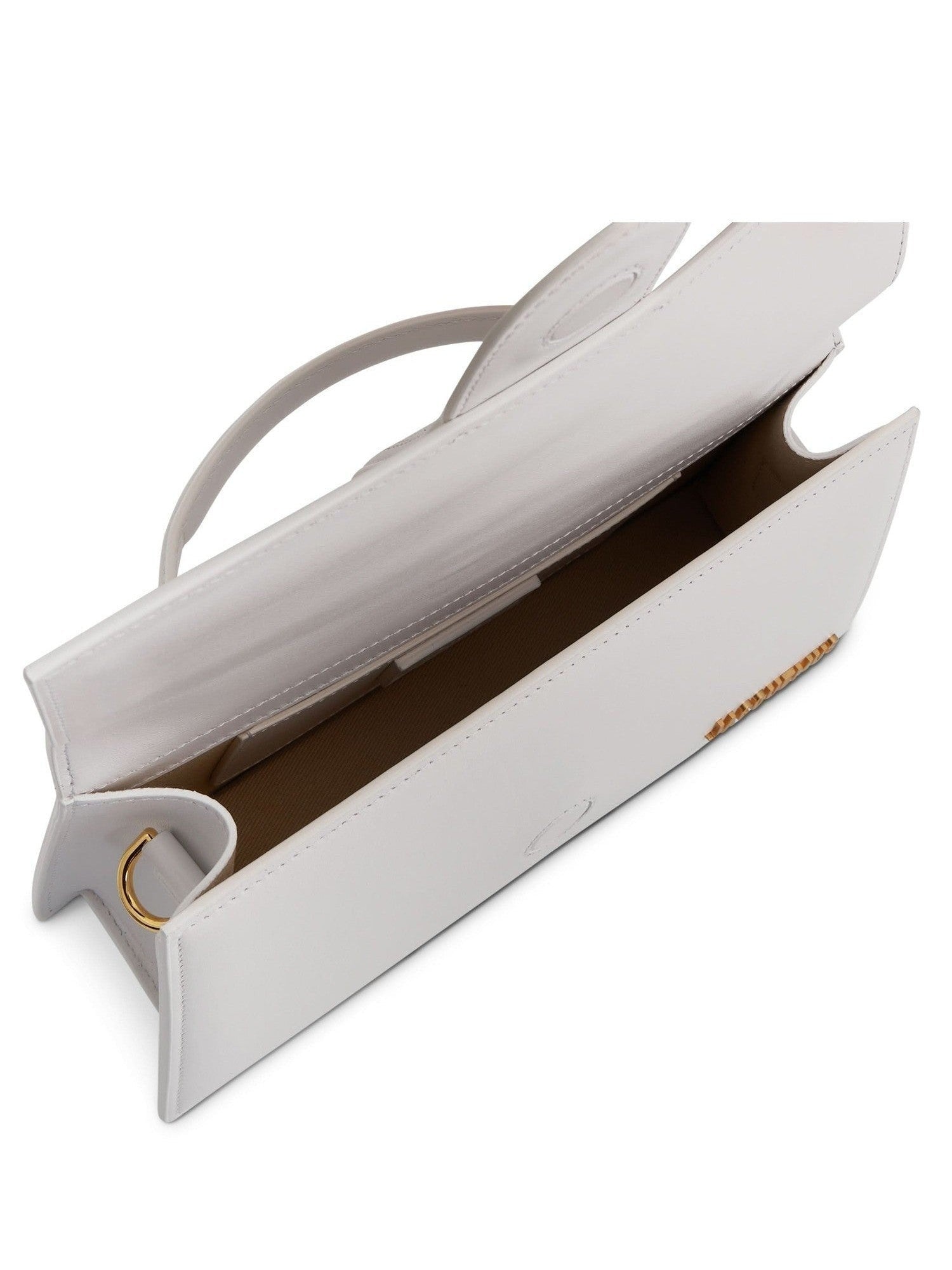 Le Grand Bambino Leather Bag in White - 4