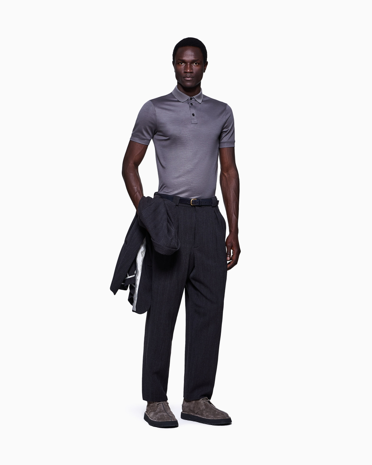PURE VIRGIN-WOOL PIQUÉ POLO SHIRT - 2