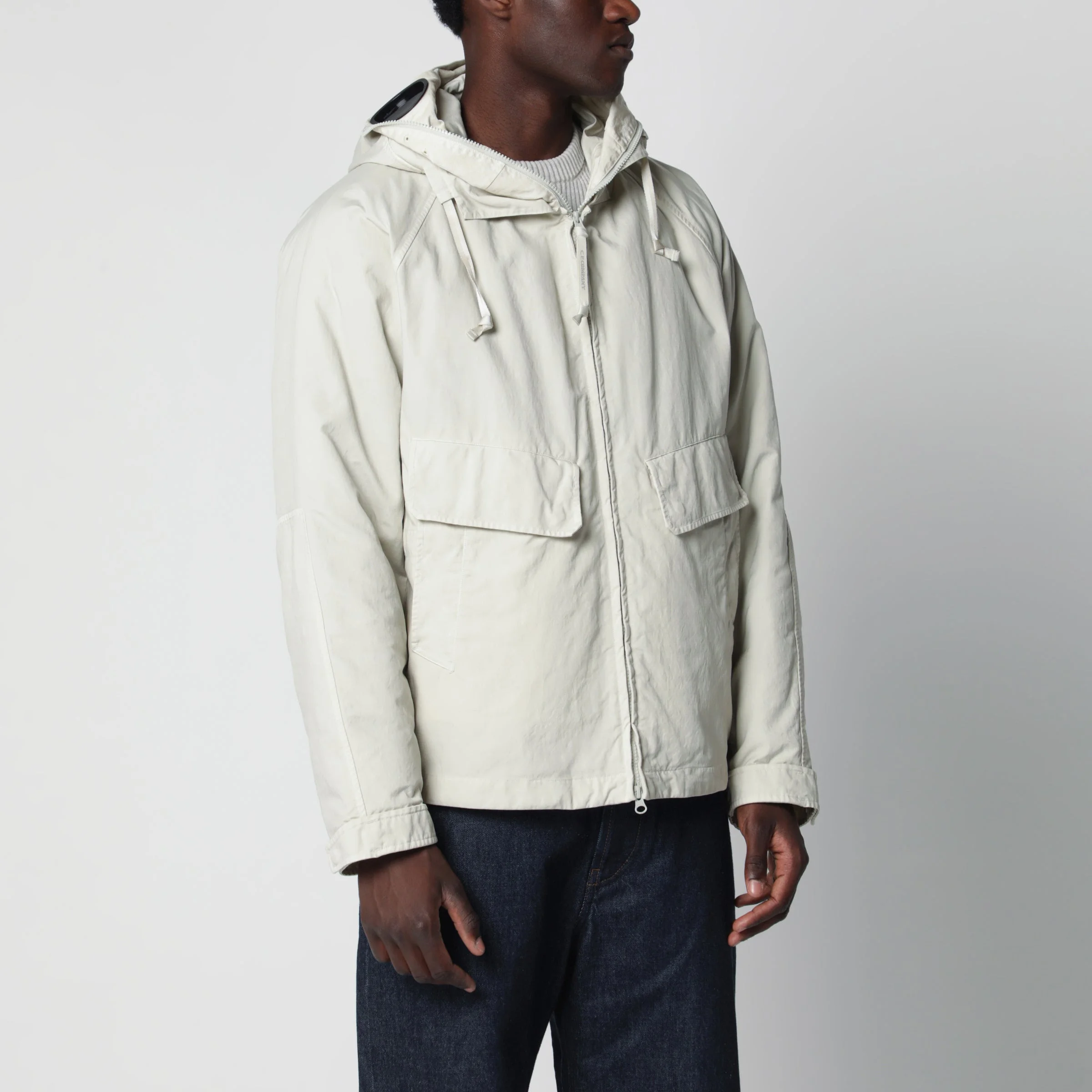 Silver Birch hooded jacket with Goggle lenses - 1