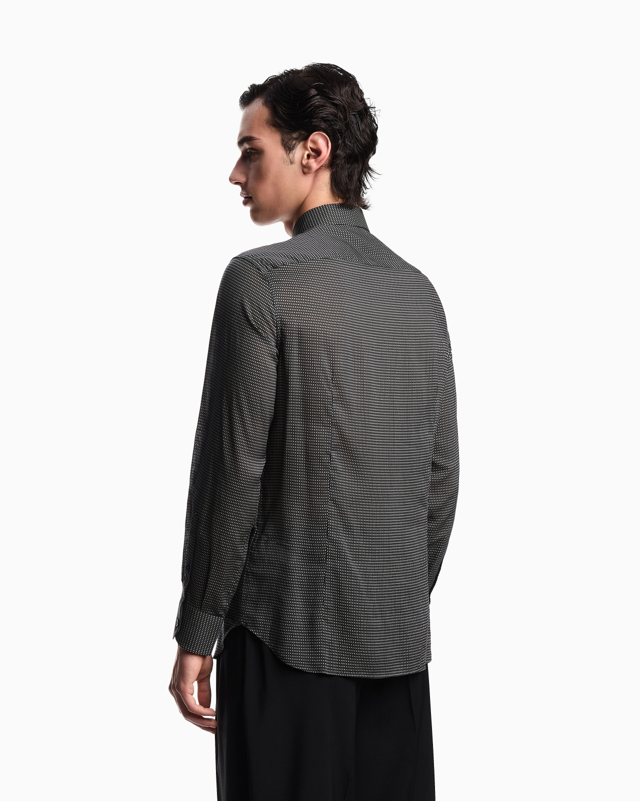 LYOCELL SHIRT WITH A PATTERNED PRINT - 3