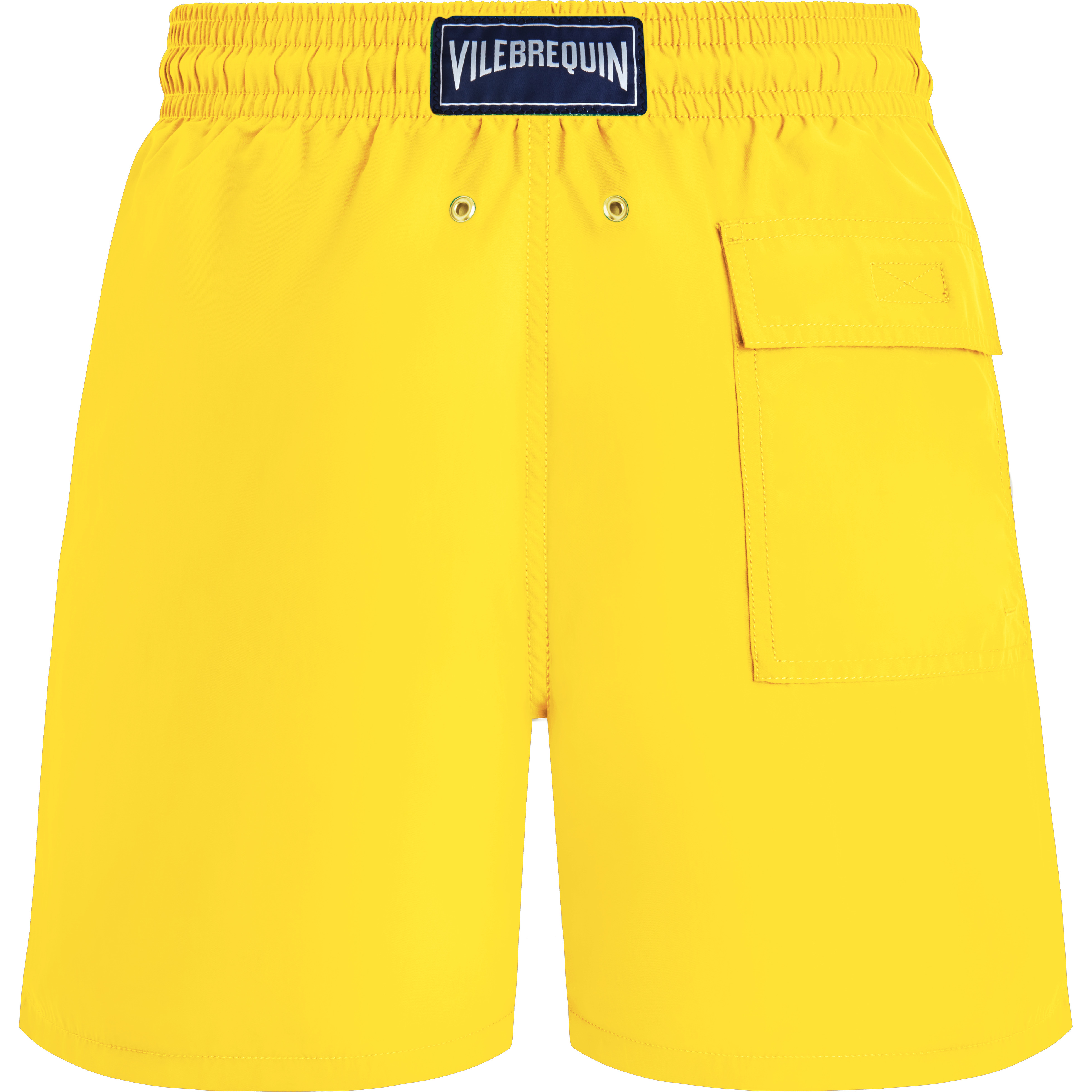 Vilebrequin Men's Solid Recycled Polyamide Swim Shorts in Maïs at Nordstrom - 4