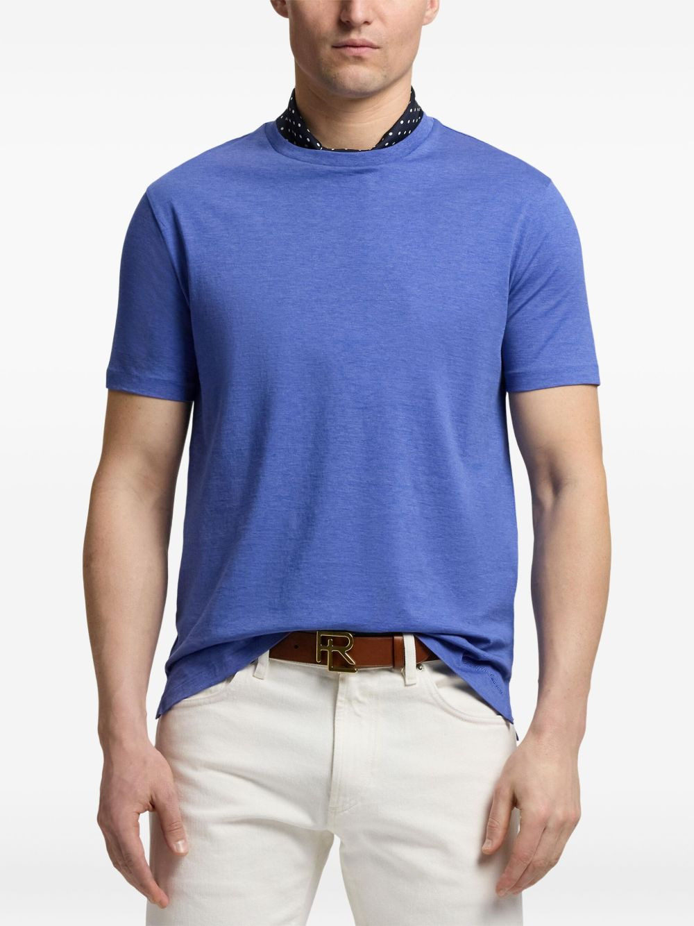 Lisle crew-neck short-sleeve T-shirt - 3