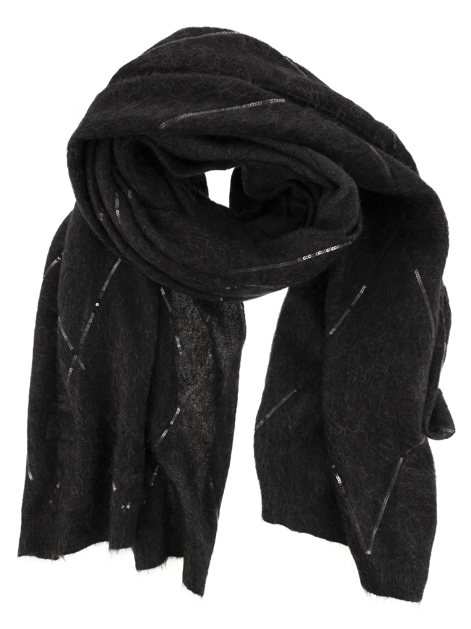 Brunello Cucinelli Women Scarf With Micro-Sequins - 1