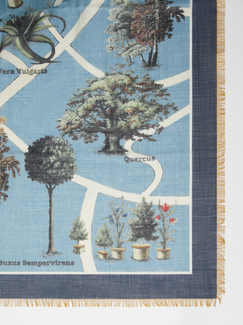 Max Mara FRIDA Printed silk oversized scarf outlook