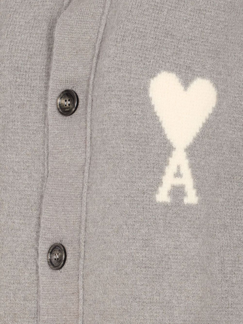 AMI Paris embroidered logo button cardigan outlook