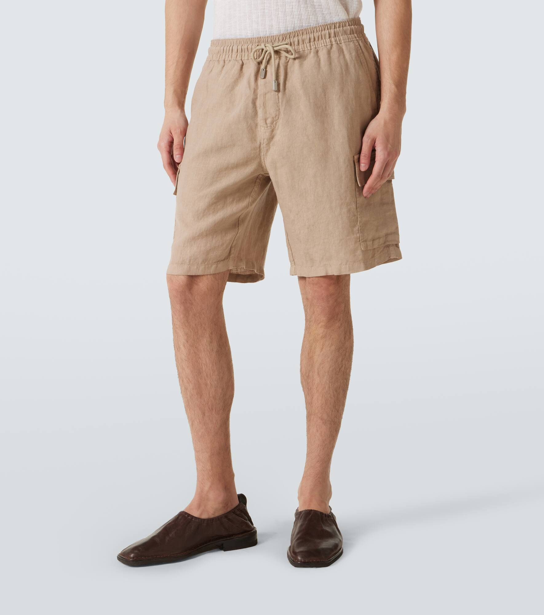 Baie cargo linen shorts - 3