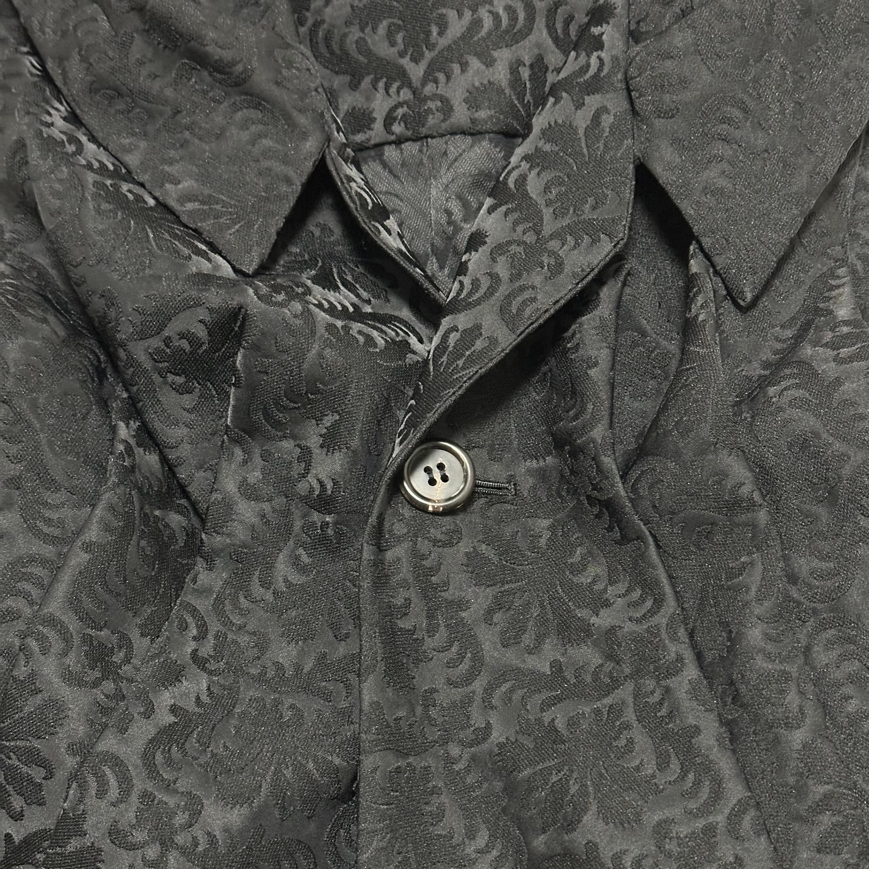 UNDERCOVER Spring Summer 1998 "Drape" Jacquard Long Vest Coat - 3
