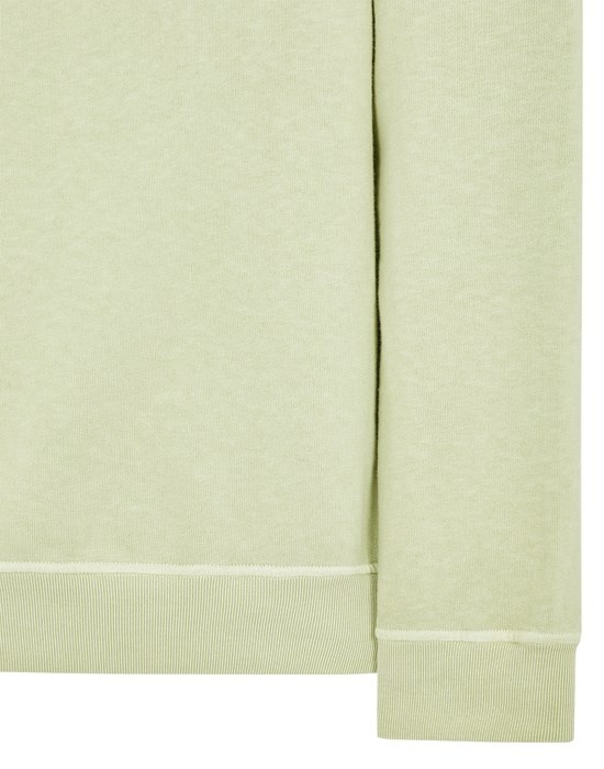 62160 MALFILE' FLEECE_ GARMENT DYED 'OLD' EFFECT LIGHT GREEN - 4