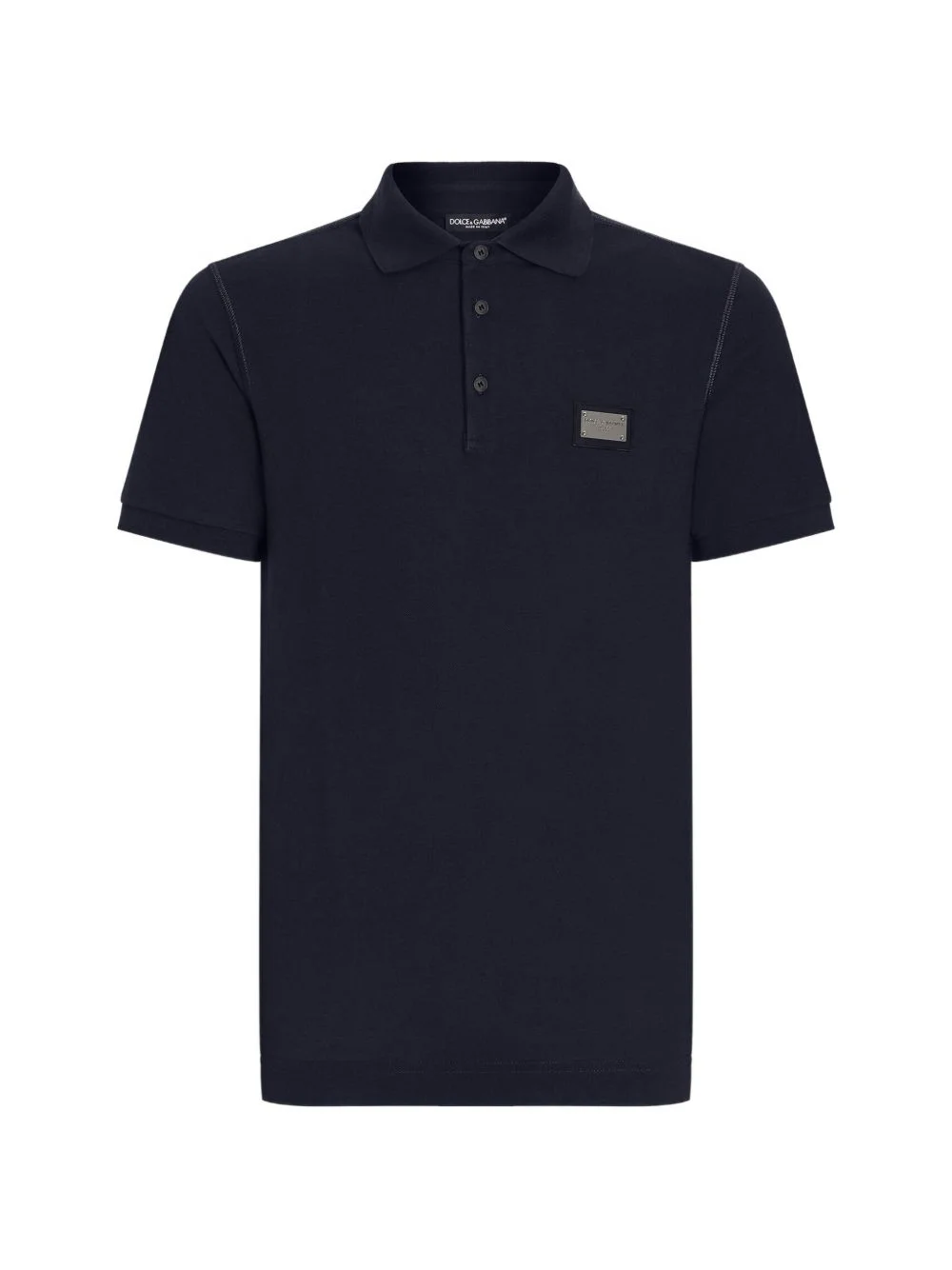 button logo-plaque polo shirt - 1