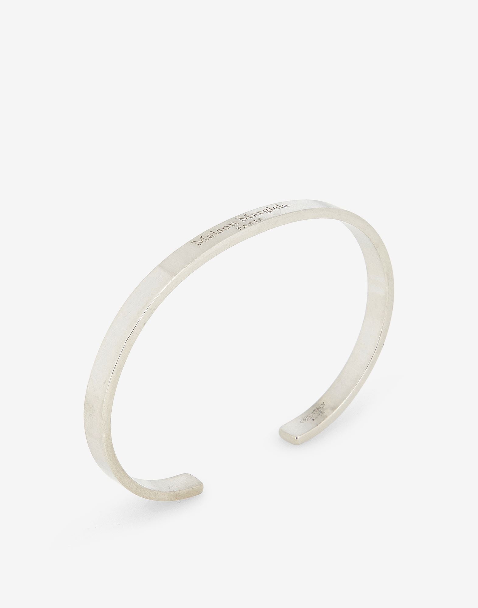 Logo engraved silver cuff - 3