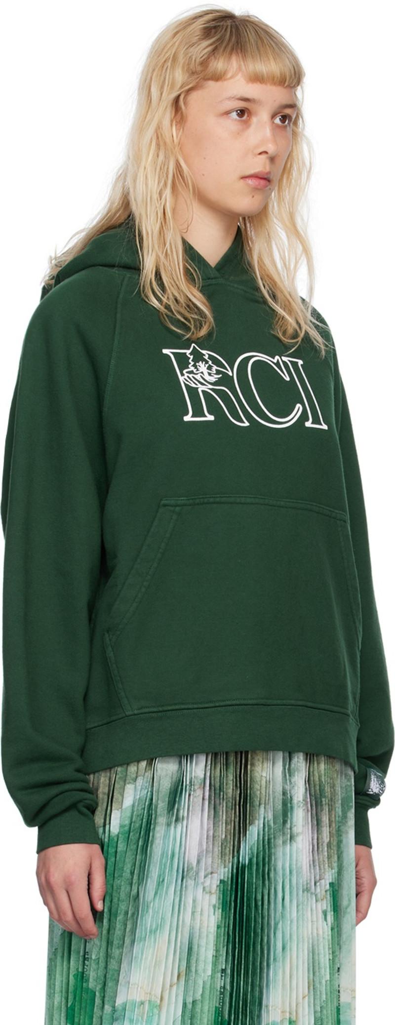 REESE COOPER® Green Raglan Hoodie outlook