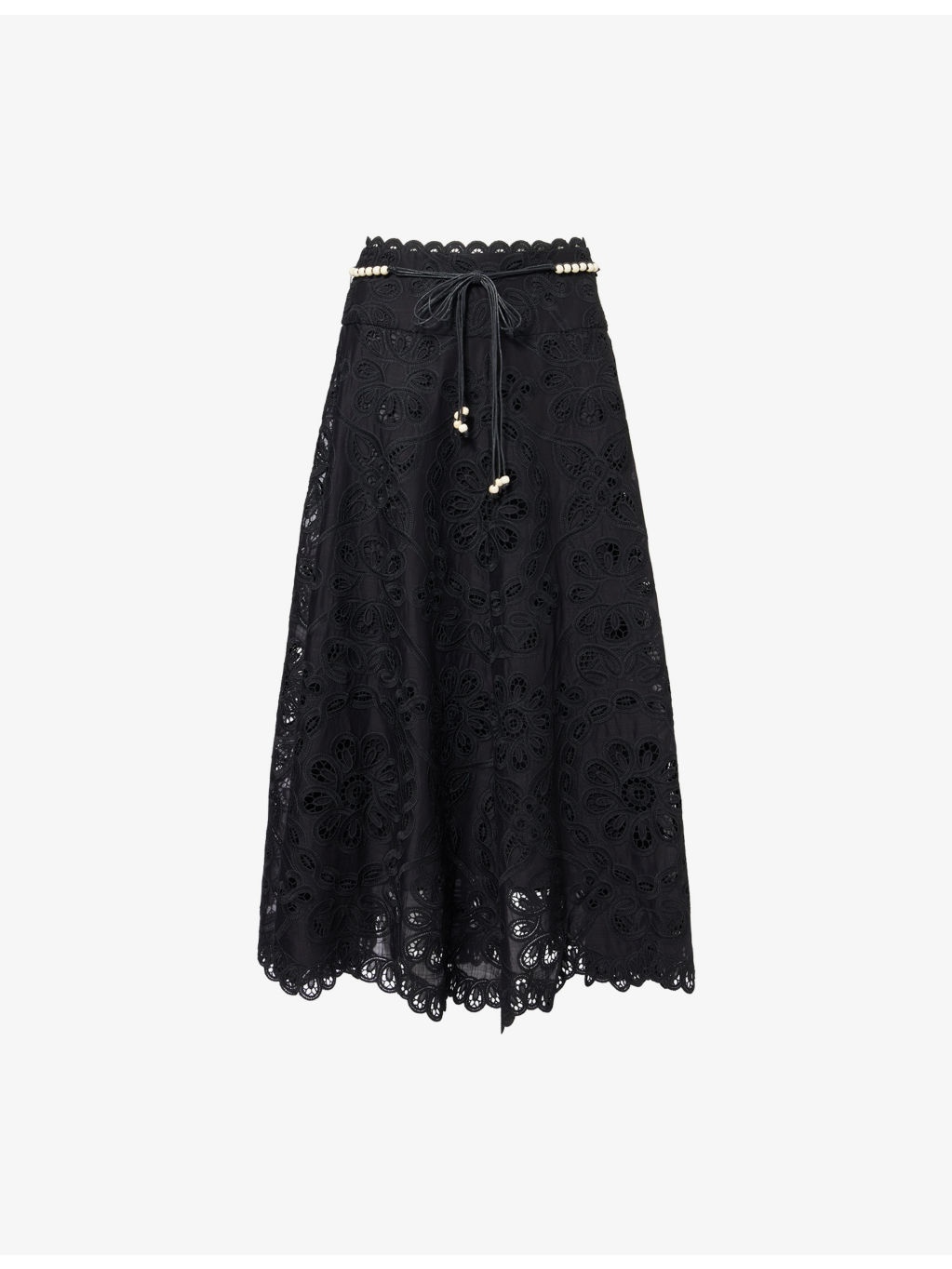 Rhiannon Embroidered Cotton Midi Skirt - 1