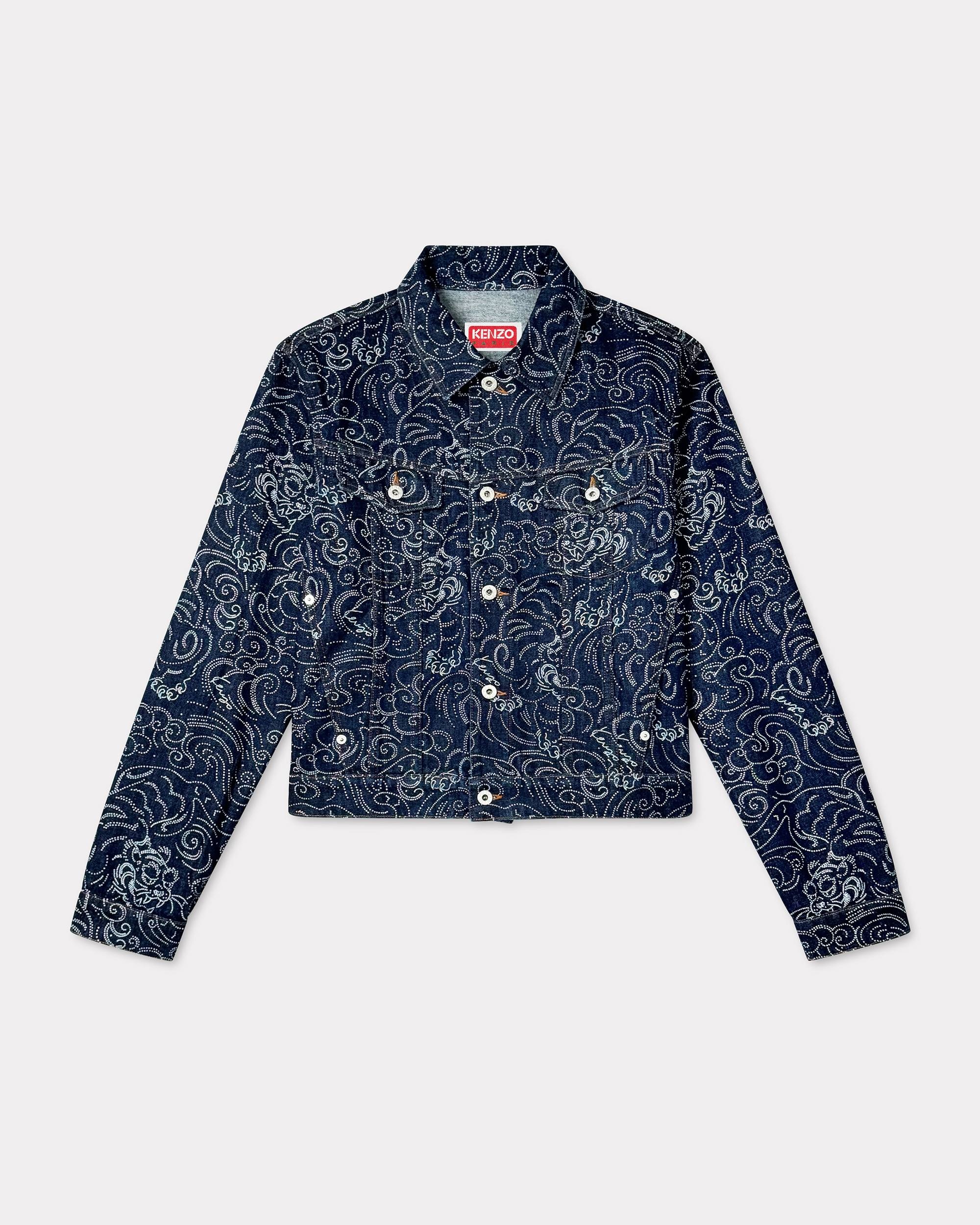 'KENZO Star Tiger' trucker jacket in japanese denim - 1