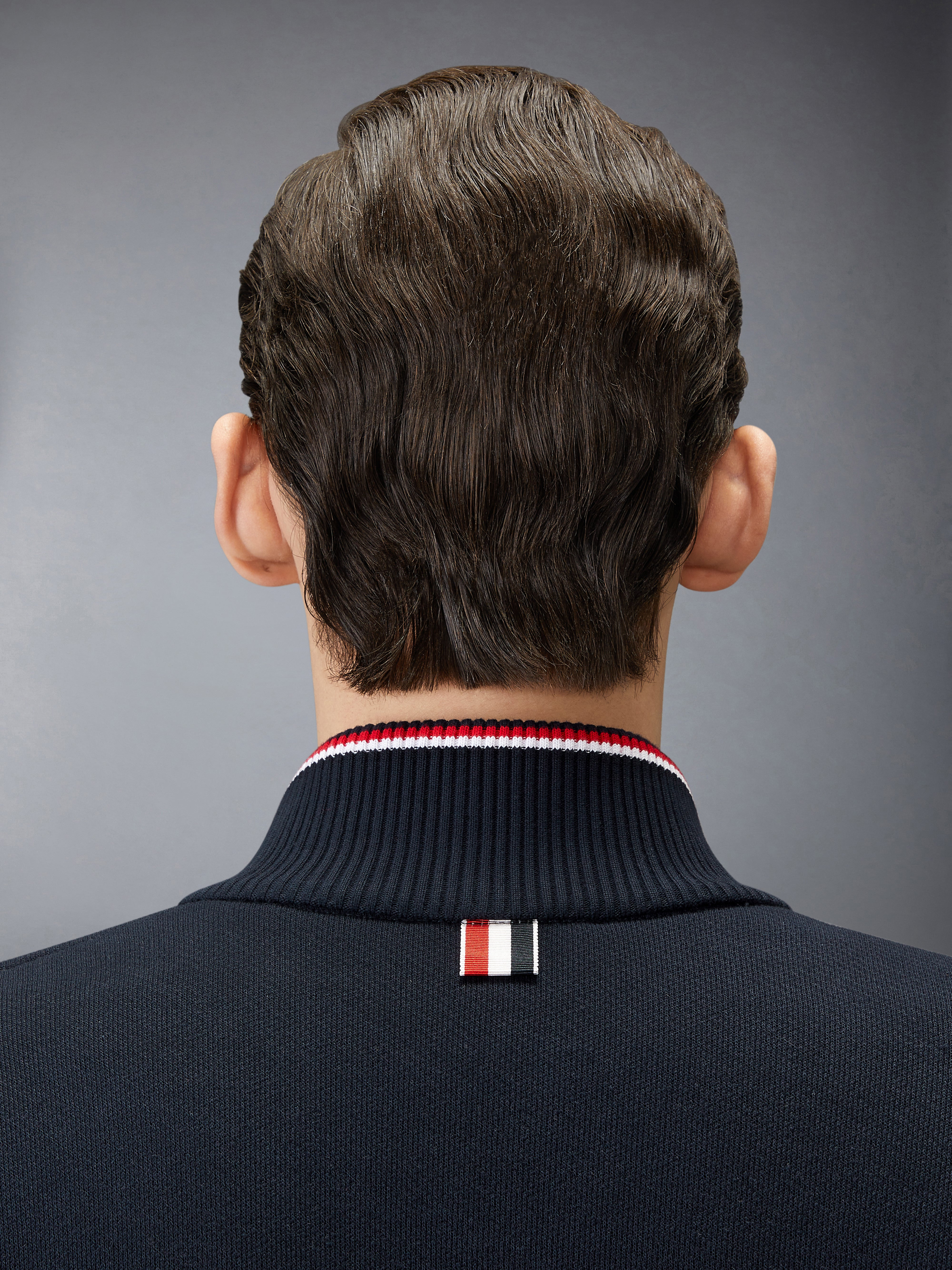 LOOPBACK OVERSIZED RWB STRIPE JACKET - 6