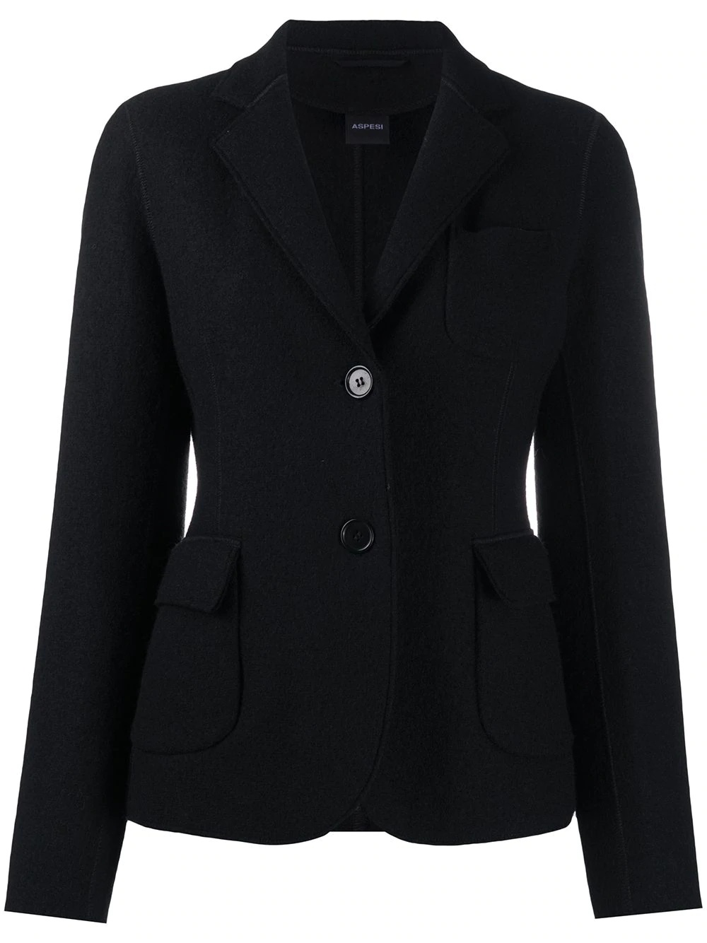 single-breasted wool blazer - 1