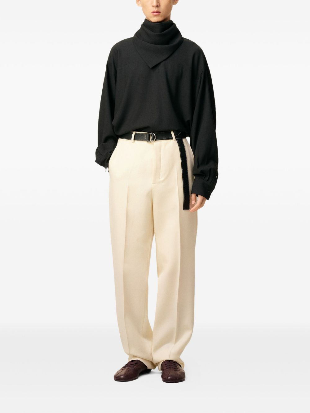 pleated wool trousers - 2