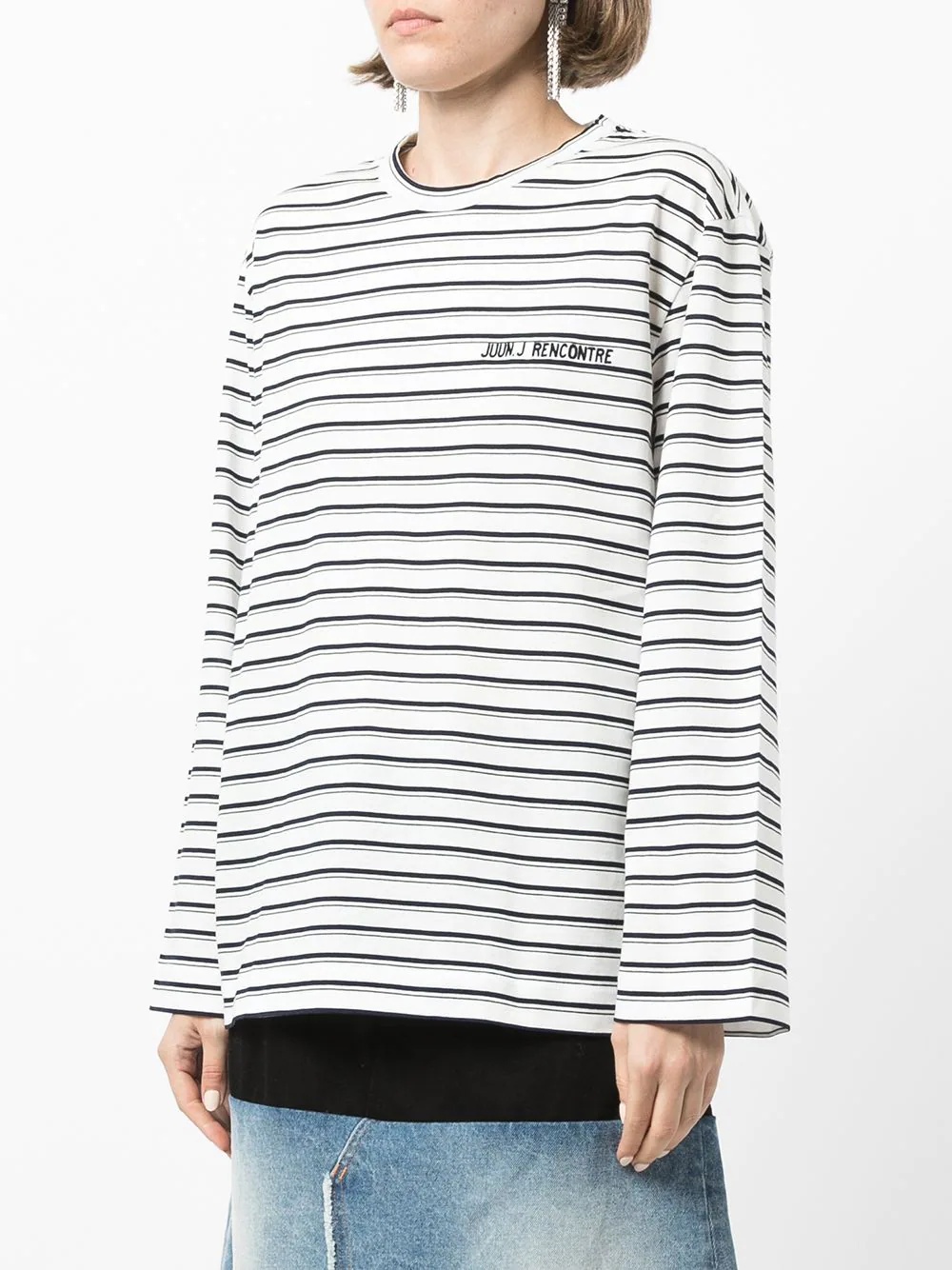 striped logo t-shirt - 3