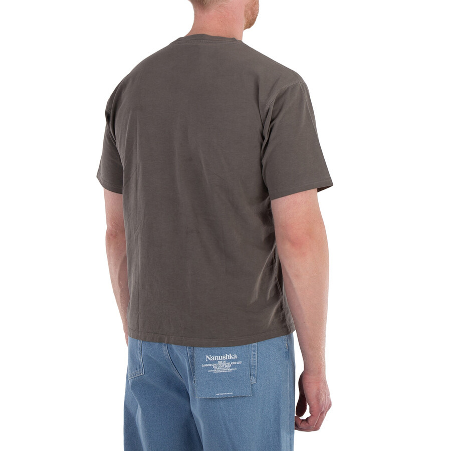 Nanushka Asphalt Reece Logo Cotton T-Shirt - 6