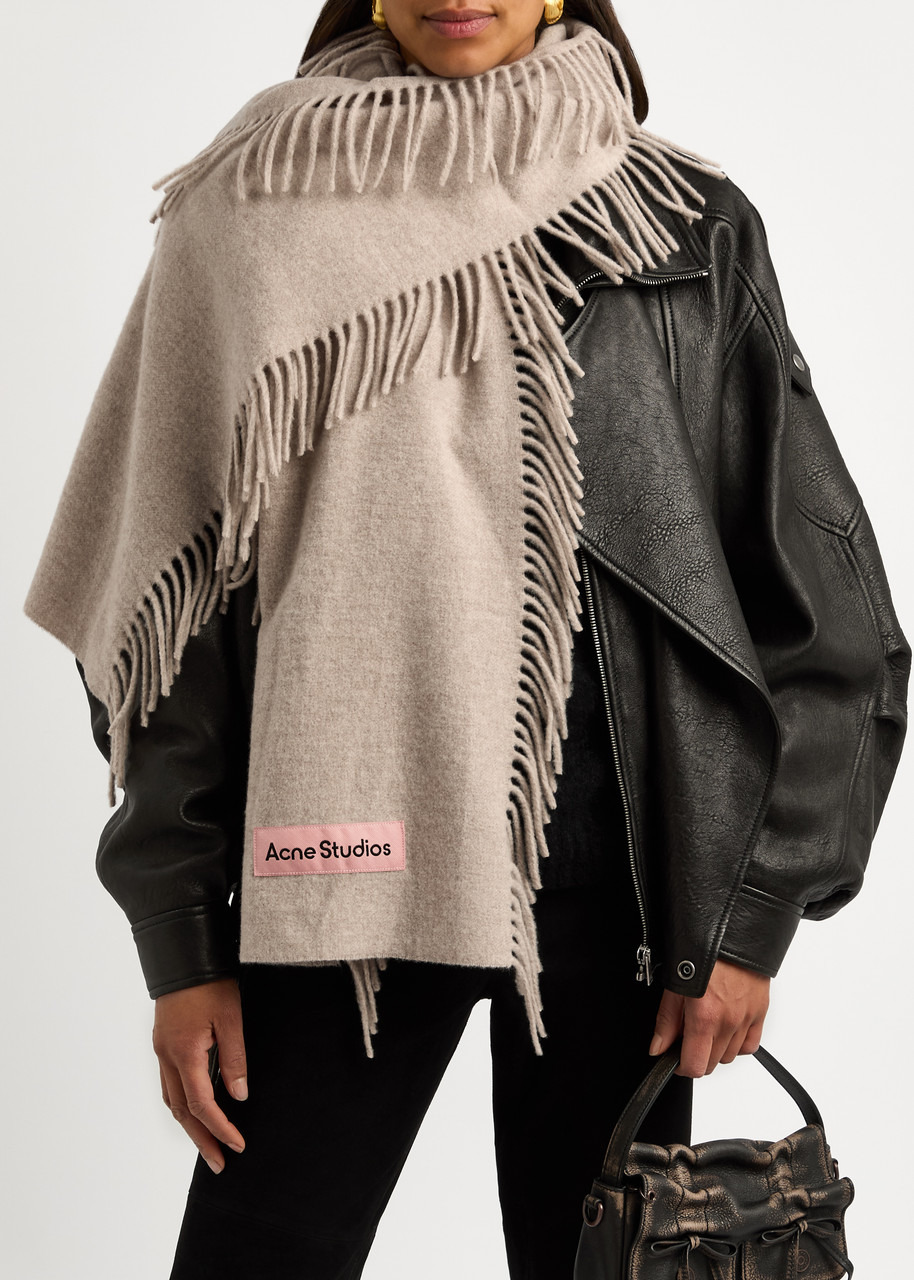 Acne Studios Canada Cancan Fringed Wool Scarf - 2
