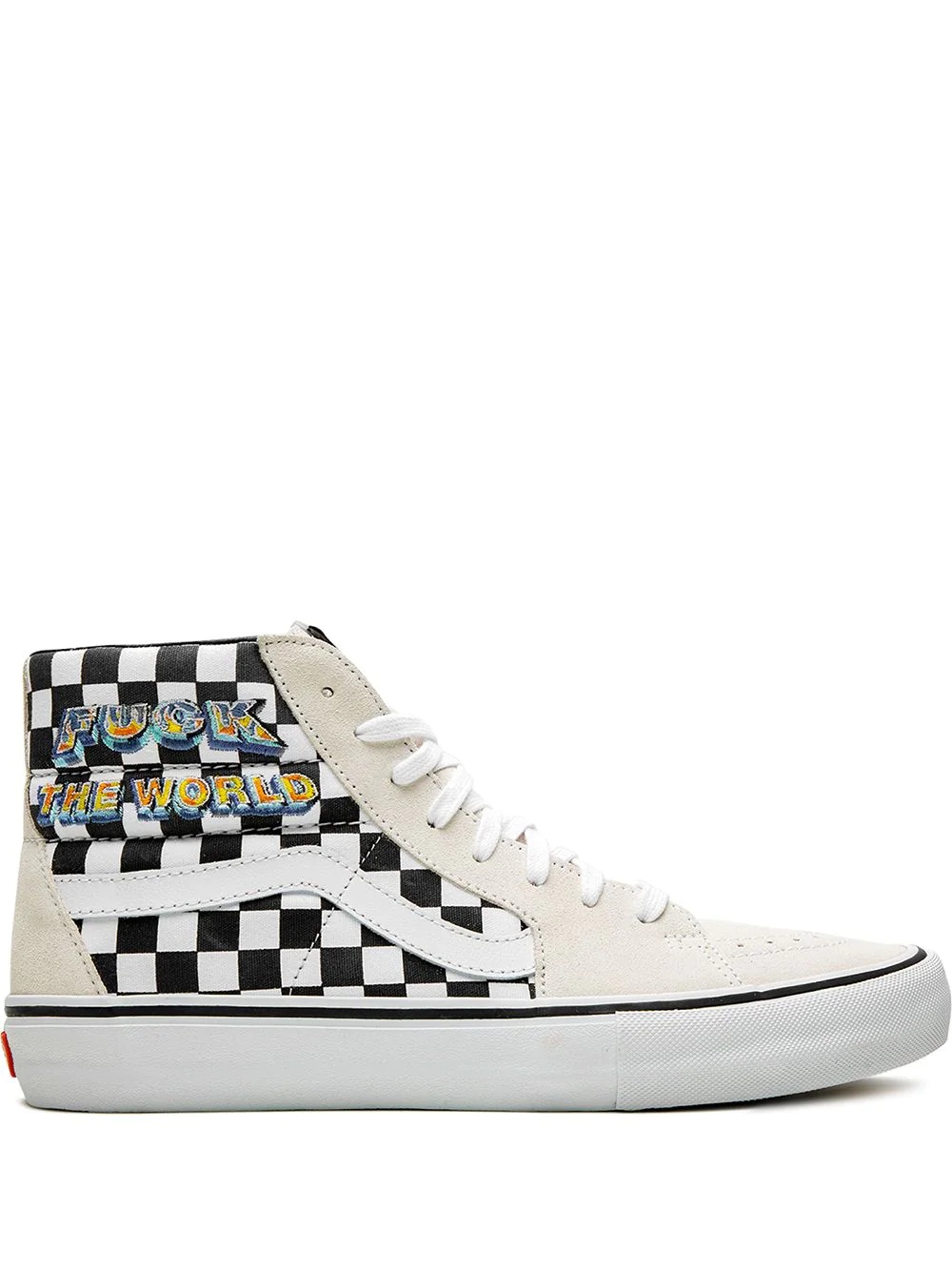 x Supreme Sk8-Hi Pro "F*ck The World - Checkerboard" sneakers - 1