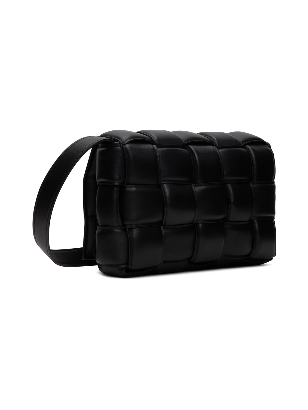 Black Padded Cassette Shoulder Bag - 3