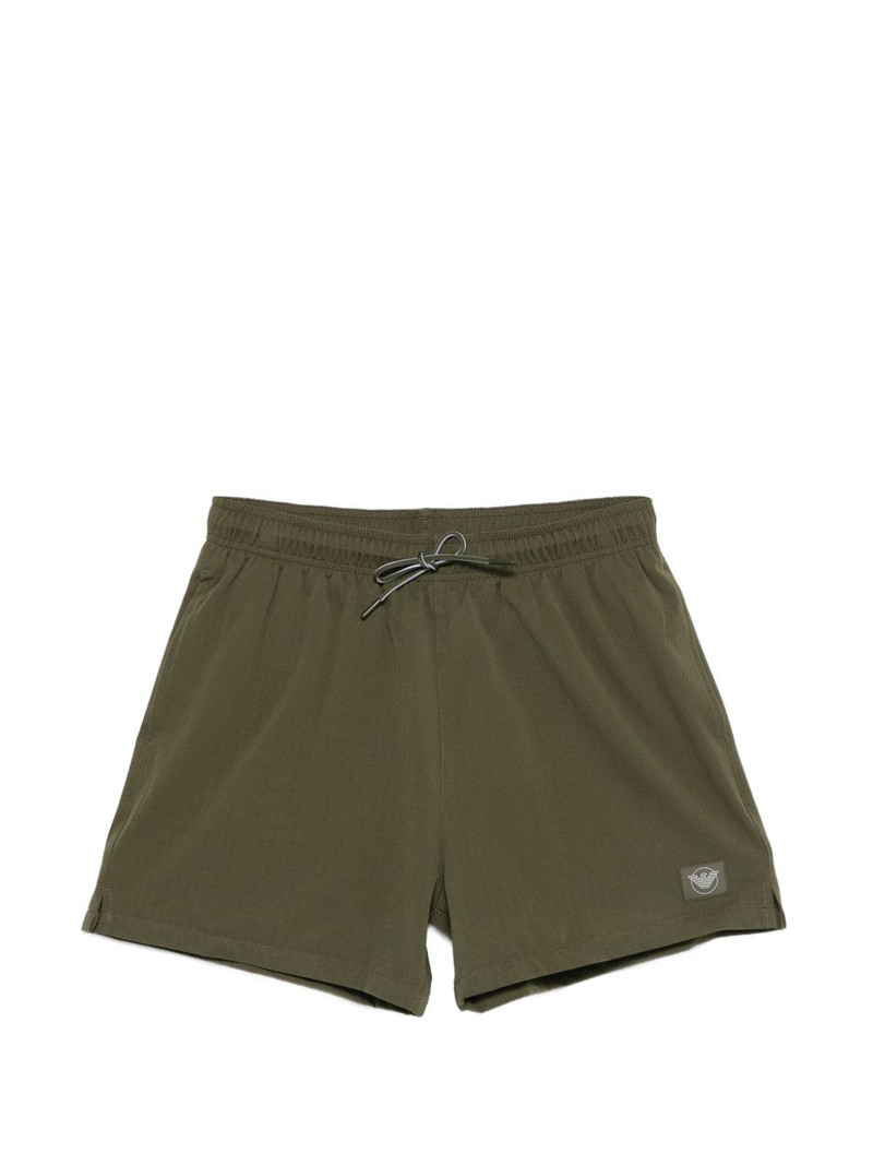 herringbone logo swim shorts 1