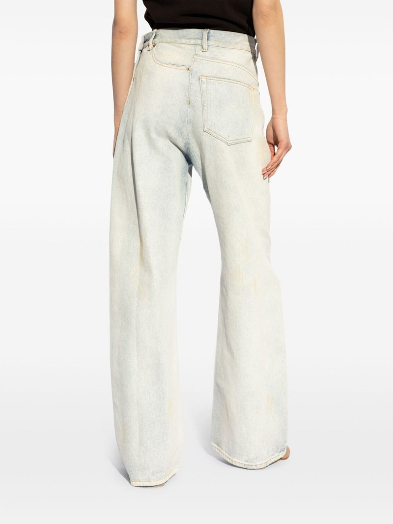 distressed wide-leg jeans 4